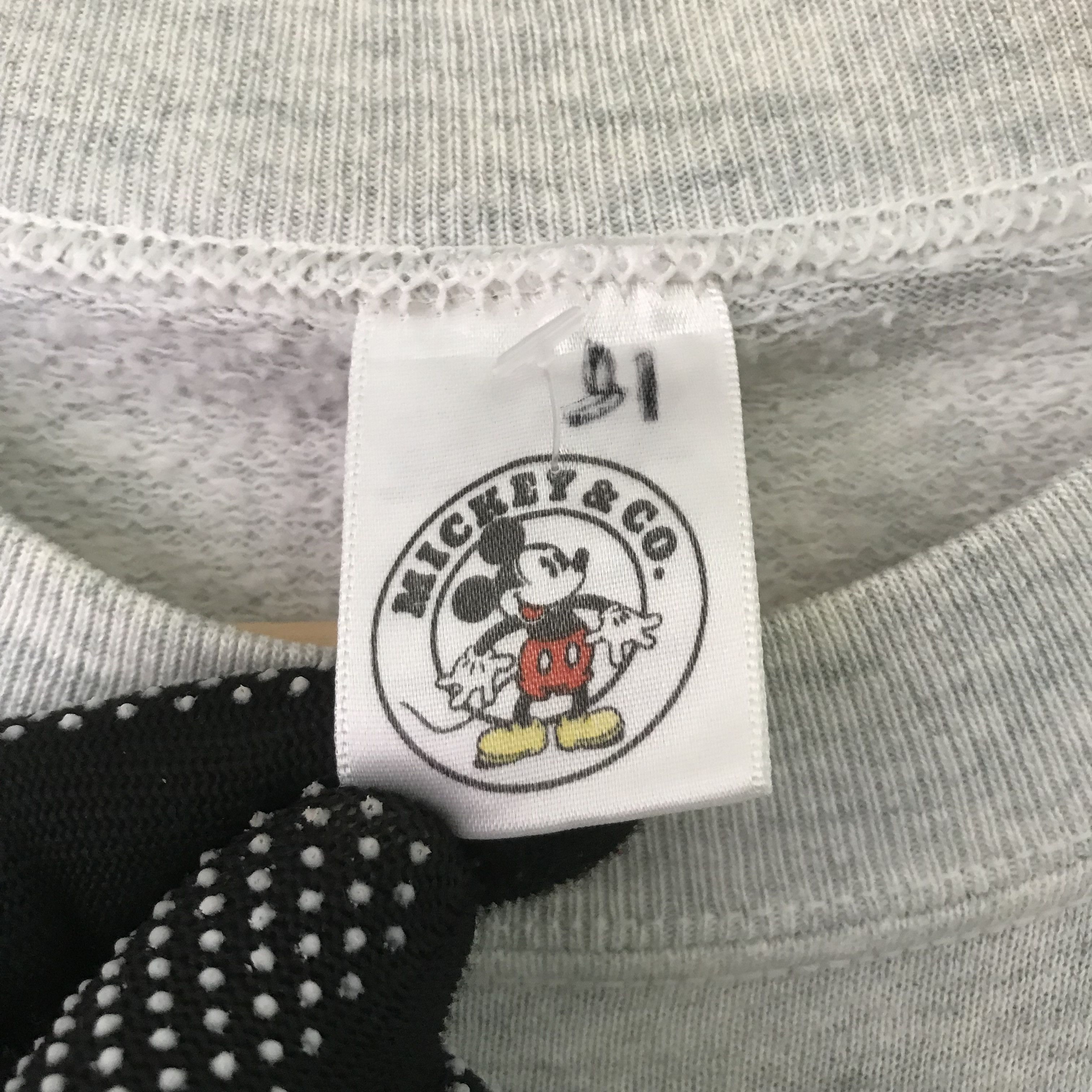 Mickey Mouse Vintage 90's Mickey Mouse Grey Sweatshirt - 442 Size US L / EU 52-54 / 3 - 11 Thumbnail