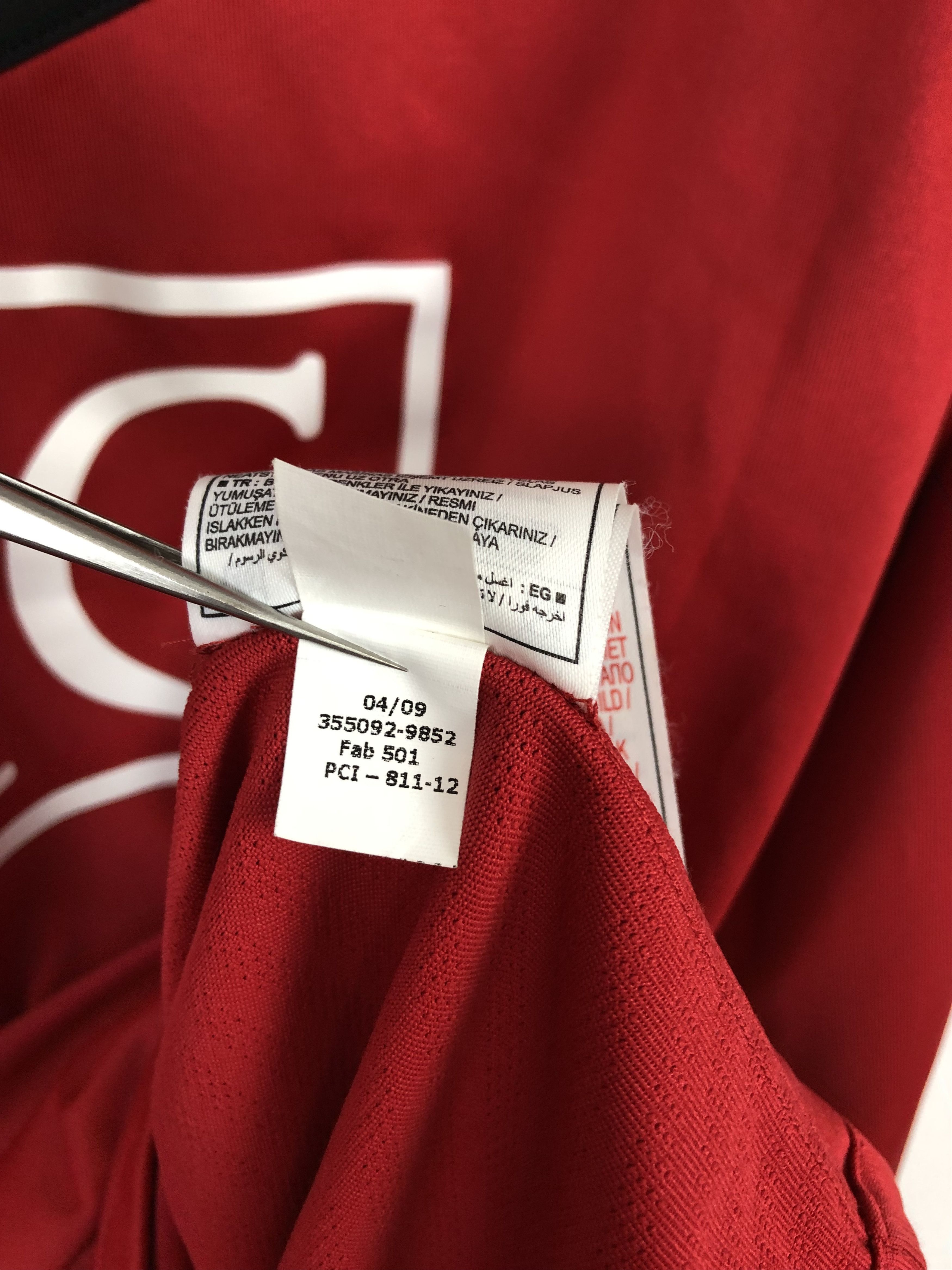 Nike Manchester United 2009 Shirt Nike #7 Owen Long Sleeve Size US L / EU 52-54 / 3 - 16 Thumbnail
