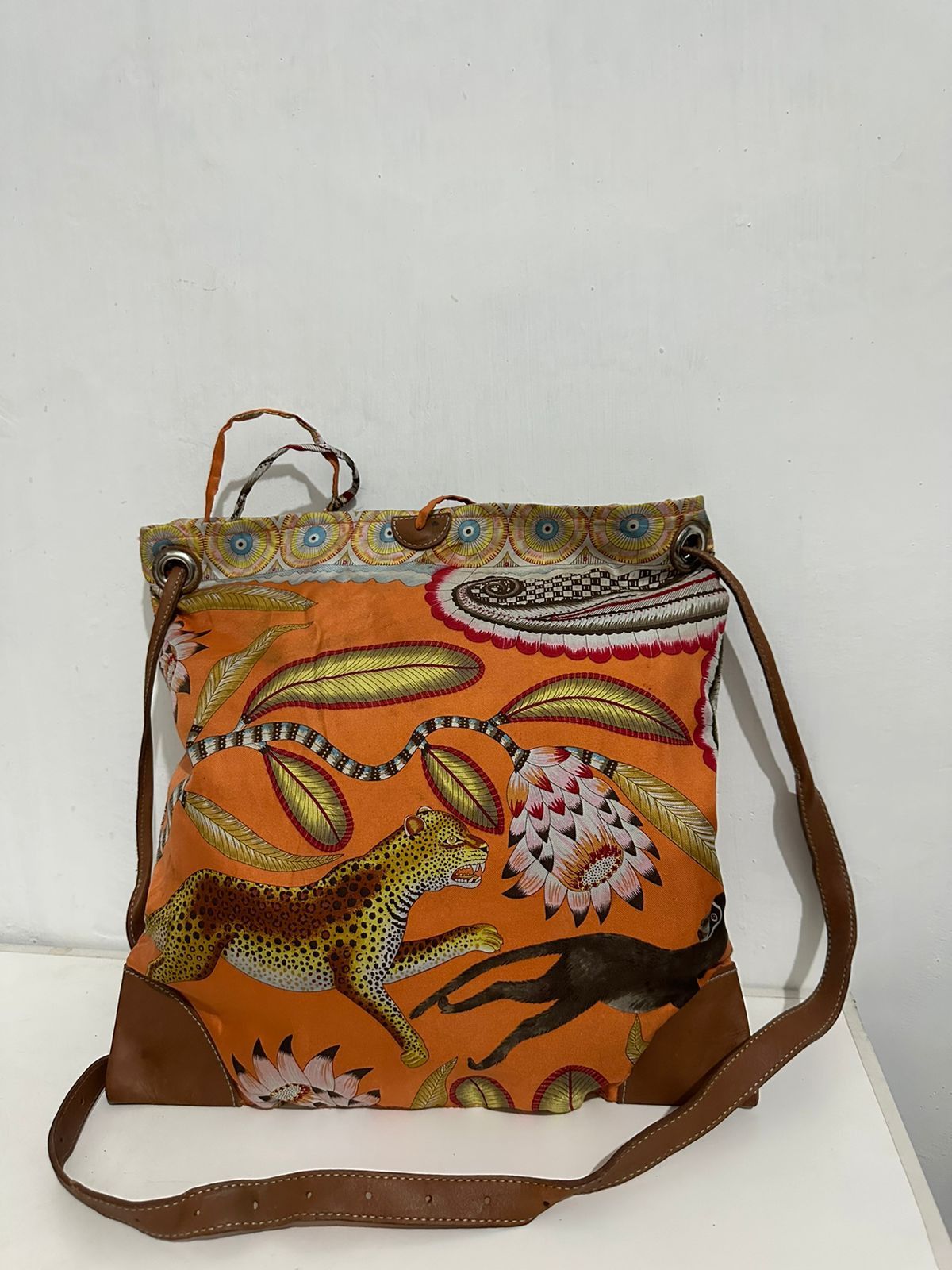 Art Animal Art Tiger and Monkey Crossbody/ Sling bag Grailed