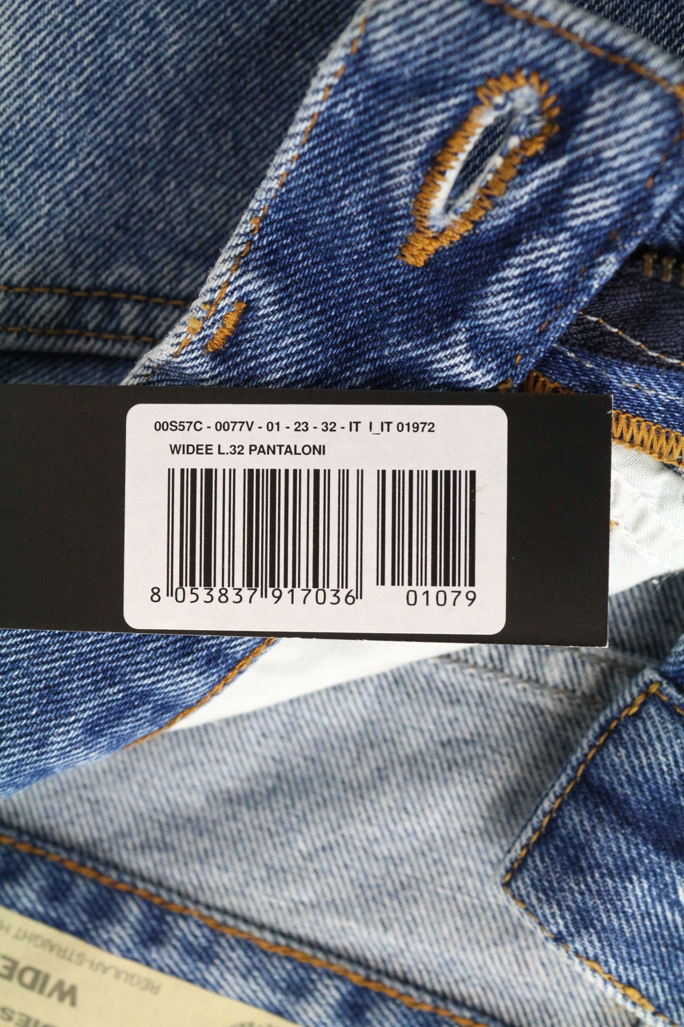 Diesel WIDEE 0077V W23/L32 Blue Girls Jeans 71715 Size 23" - 6 Thumbnail