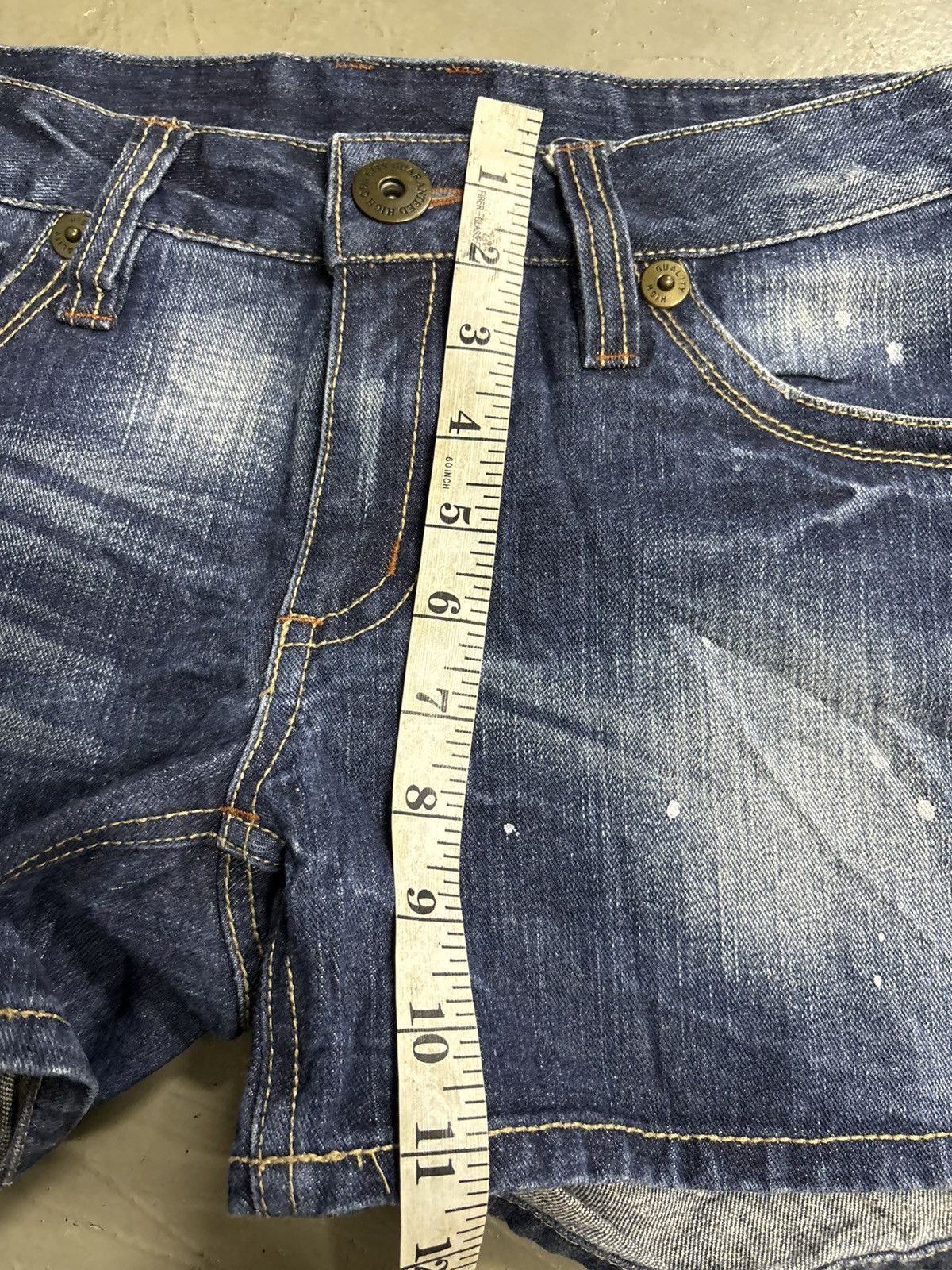 If Six Was Nine RNA H Naoto Acid Wash Paint Splatter Denim shorts Size 30" / US 8 / IT 44 - 10 Thumbnail