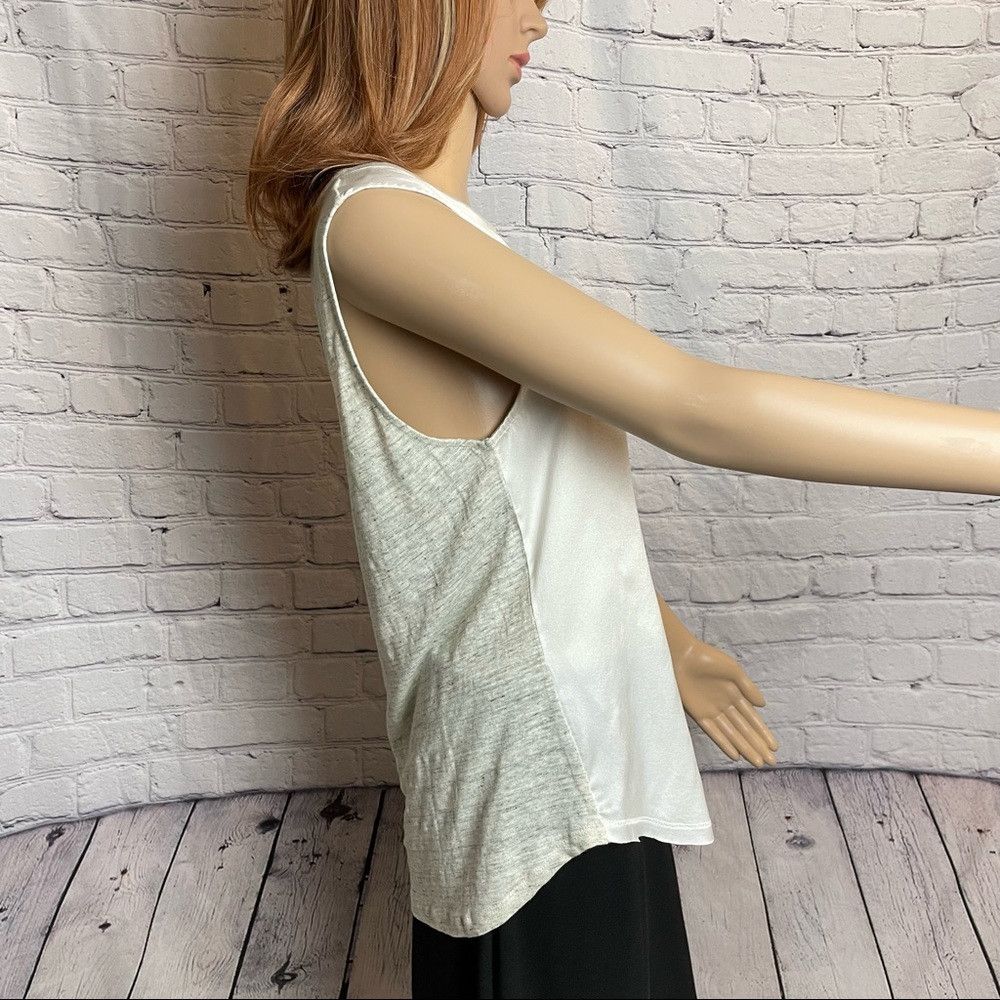 Holt Renfrew New Holt Renfrew Silk Linen Sleeveless Top Size 4 US S Size S / US 4 / IT 40 - 3 Thumbnail