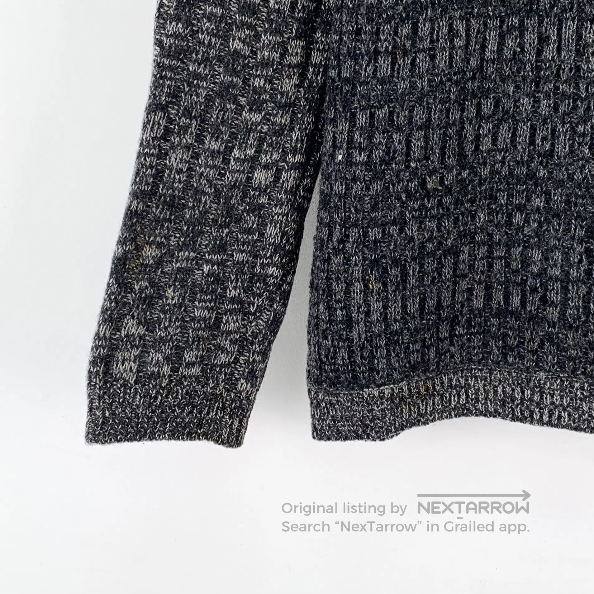 Dolce & Gabbana Dolce Gabbana Black and gray contrast wool round neck long Size US M / EU 48-50 / 2 - 4 Thumbnail