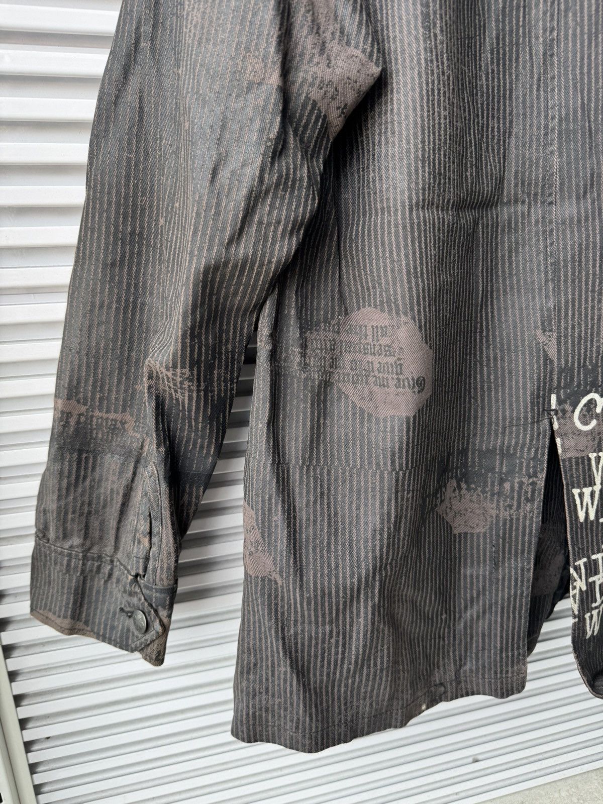 Japanese Brand Hato Anarchy Wax Punk Riot Poem Blazer Jacket Size US M / EU 48-50 / 2 - 11 Thumbnail