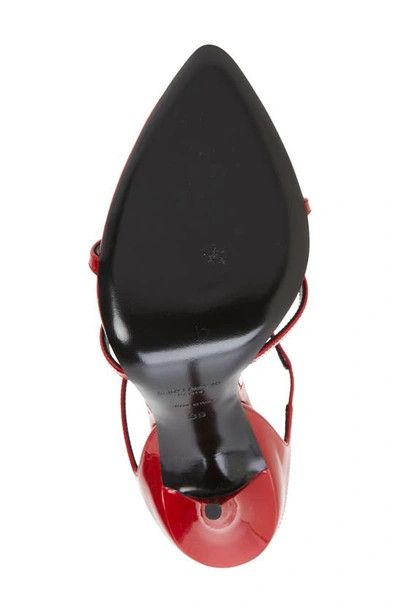 Saint Laurent Paris o1b1hav111224 Gippy Pointed Toe Sandals in Red Size US 10 / IT 40 - 6 Thumbnail