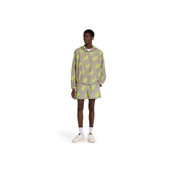 Gucci o1la5ras0426 Printed Technical Poplin Sweatshorts Size US 36 / EU 52 - 2 Thumbnail