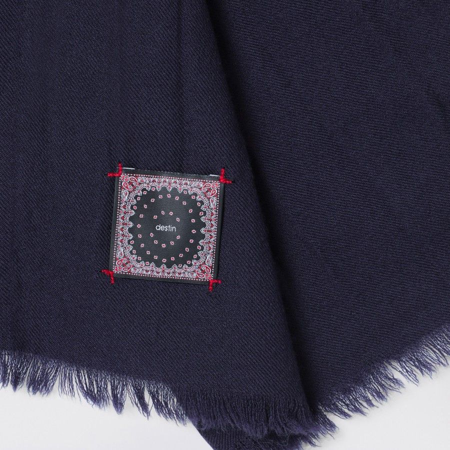 destin o1d2blof0125 Size: OS / Wool Scarf in Navy Blue Size ONE SIZE - 3 Thumbnail