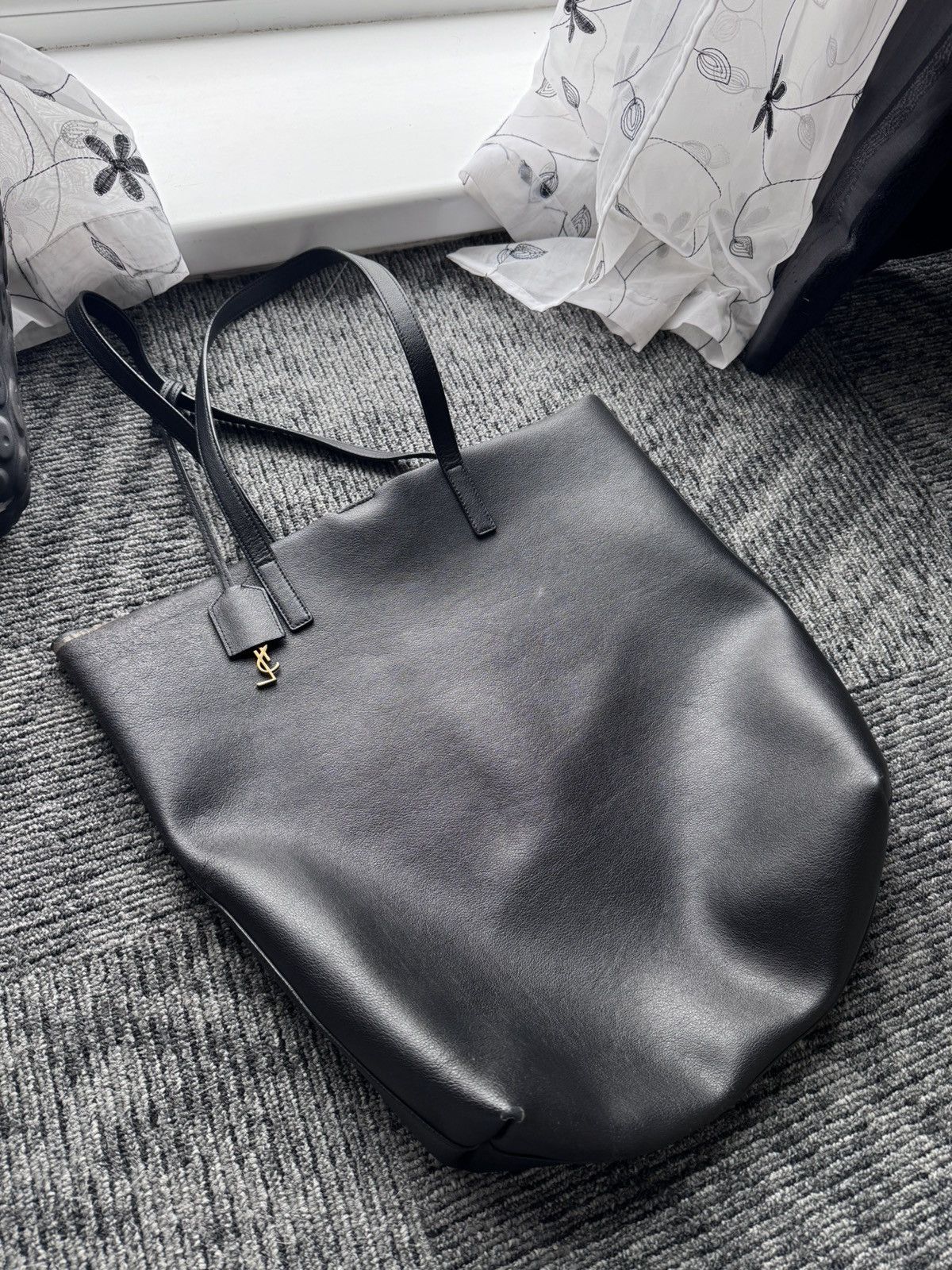Saint Laurent Paris Saint Laurent tote bag black leather Size ONE SIZE - 15 Thumbnail