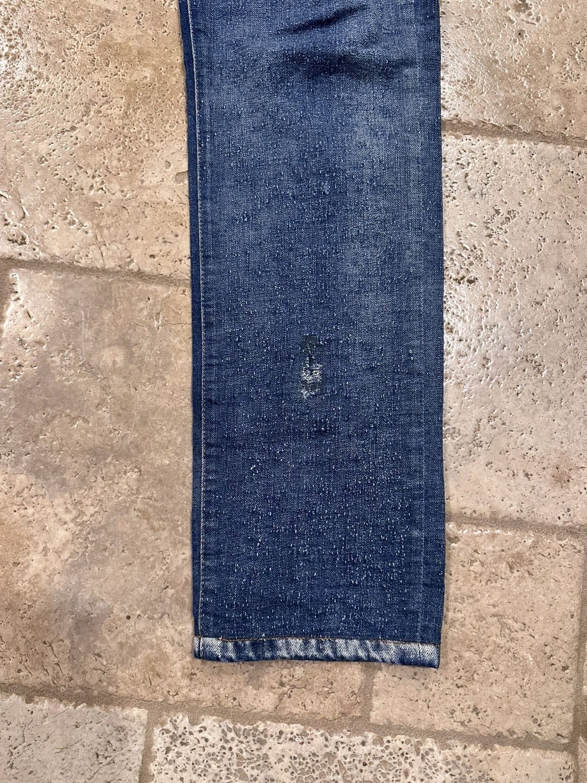 Maison Margiela Maison Margiela FW15 Pilled Distressed Blue Denim Jeans Size US 34 / EU 50 - 2 Thumbnail