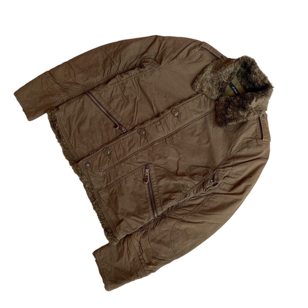 Japanese Brand × Johnbull Johnbull Fur Bikers Work Jacket Size US S / EU 44-46 / 1 - 6 Thumbnail
