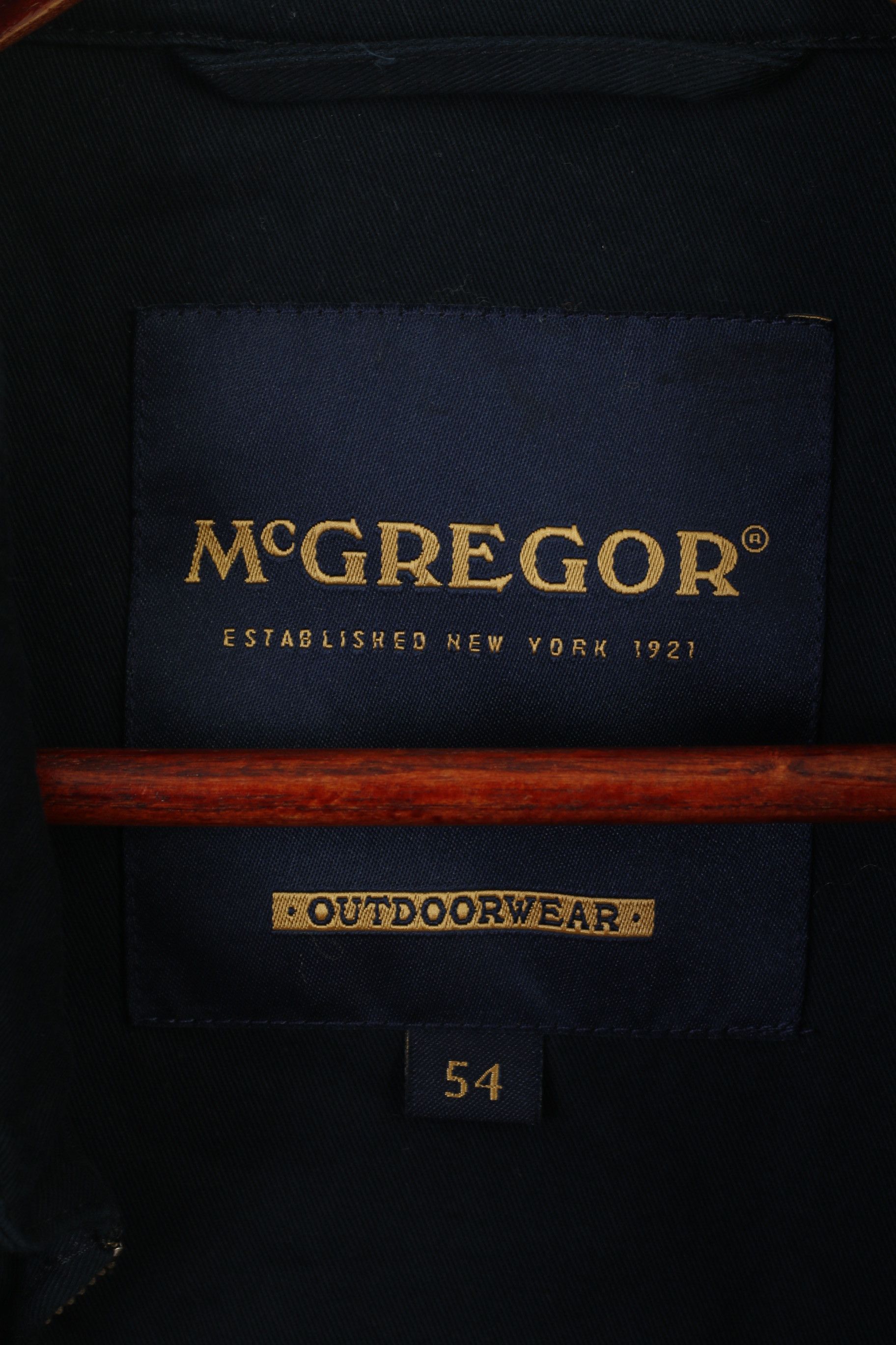McGregor McGregor Men 54 L Jacket Navy Cotton Outdoor 2256 Size US L / EU 52-54 / 3 - 3 Thumbnail