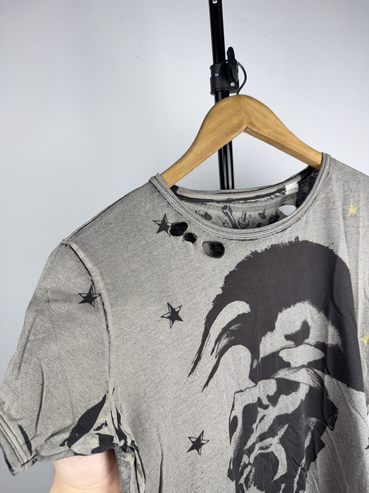 Diesel Y2K DIESEL Punk Rock Skull Distressed Graphic T-Shirt Grunge Size US S / EU 44-46 / 1 - 3 Thumbnail