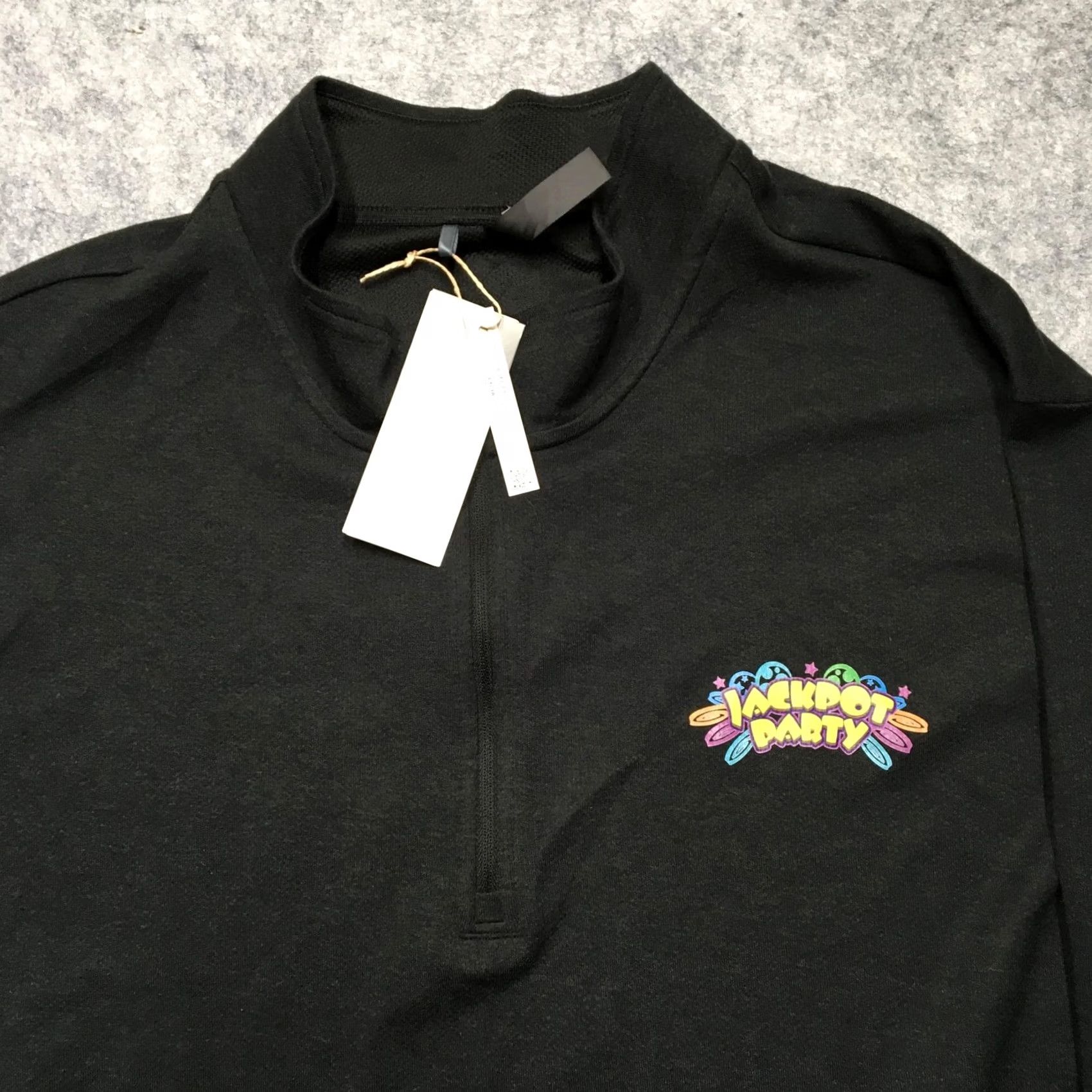 Adidas Adidas Pullover Mens 4XL Black Jackpot Party Golf Quarter Zip Sweatshirt HD3625 Size US XXL / EU 58 / 5 - 3 Thumbnail