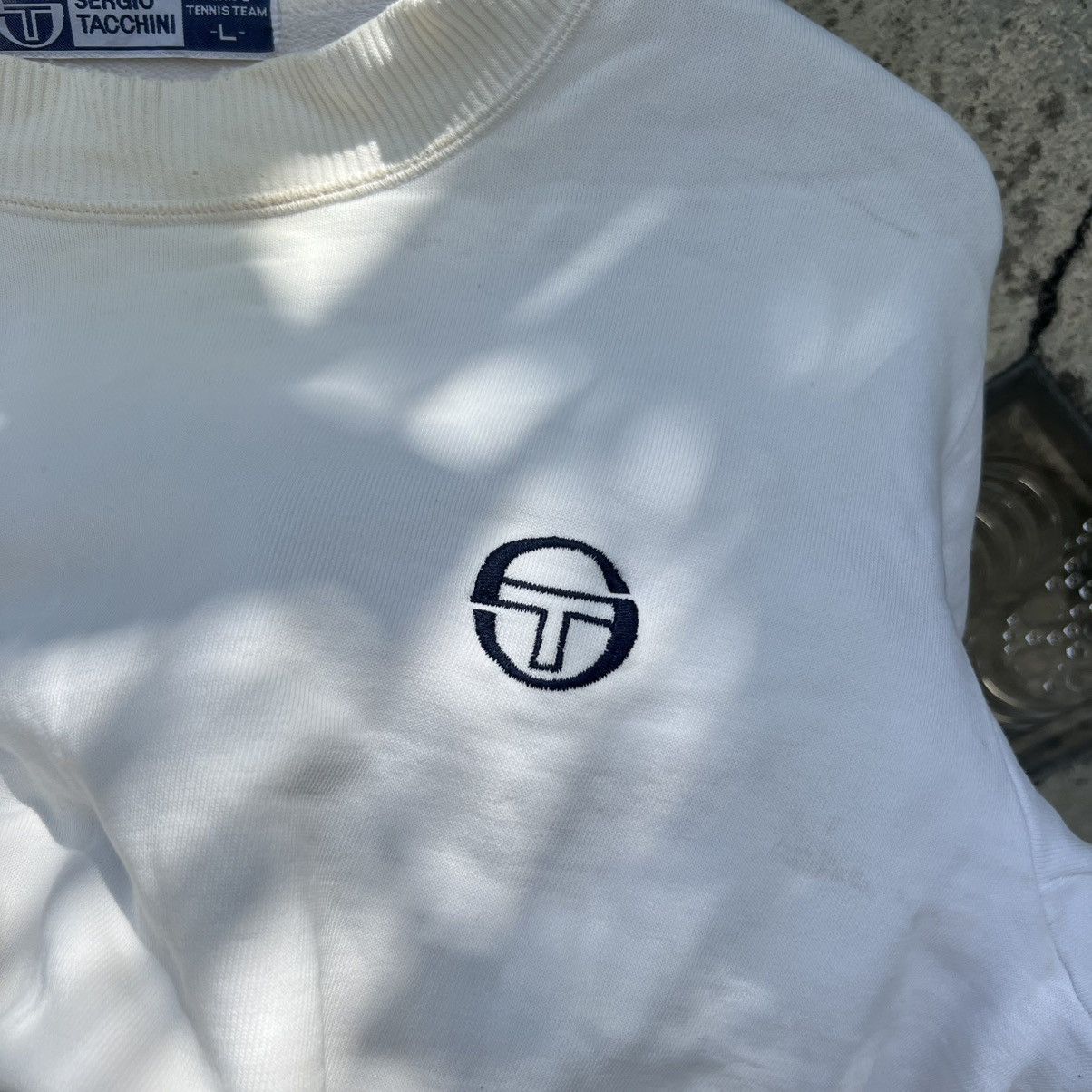 Sergio Tacchini “VINTAGE” DISTRESS SERGIO TACCHINI CREWNECK Size US L / EU 52-54 / 3 - 8 Thumbnail