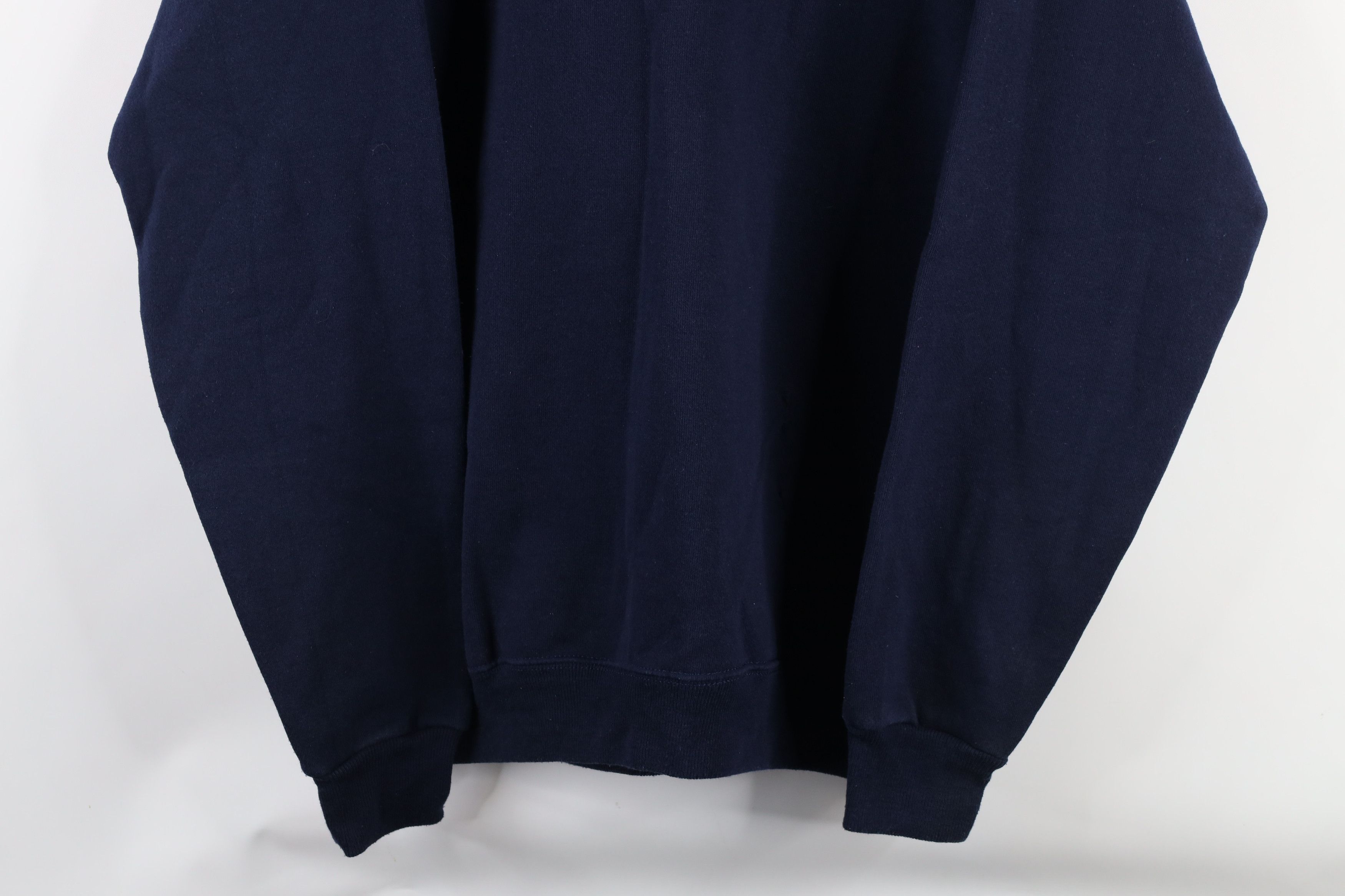 Vintage Vintage 90s Streetwear Blank Heavyweight Sweatshirt Blue USA Size US XL / EU 56 / 4 - 3 Thumbnail