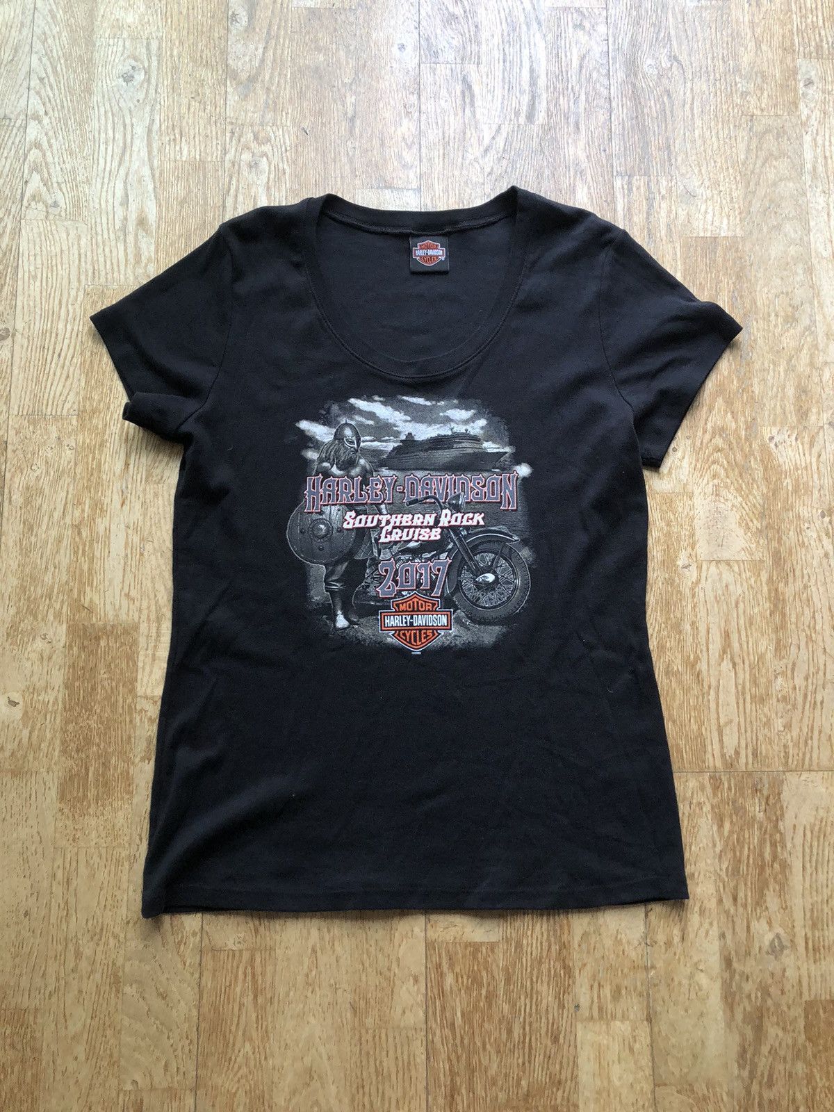 Harley Davidson × Vintage HARLEY DAVIDSON 2017 NORWAY TRIP TEE SHIRT Size US S / EU 44-46 / 1 - 1 Thumbnail