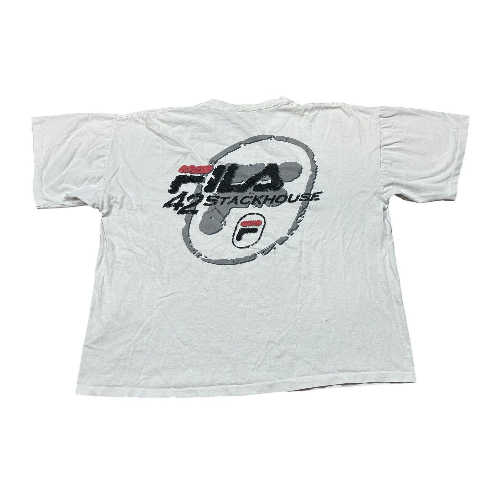 Fila × Vintage Rare Vintage Fila 42 Stackhouse Boxy Basketball Shirt 2XL Size US XXL / EU 58 / 5 - 1 Thumbnail