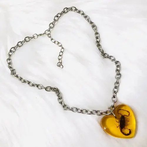 Japanese Brand Handmade The Super Sick Taxidermy Scorpion Necklace Choker Size ONE SIZE - 2 Thumbnail