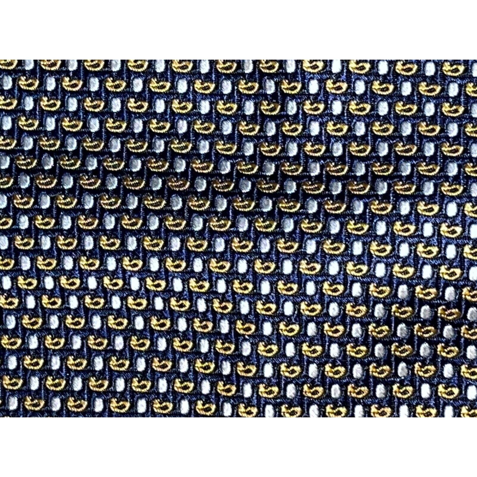 Hilditch & Key London Silk Tie Black Gold Geometric, Men's — image 4 of 6