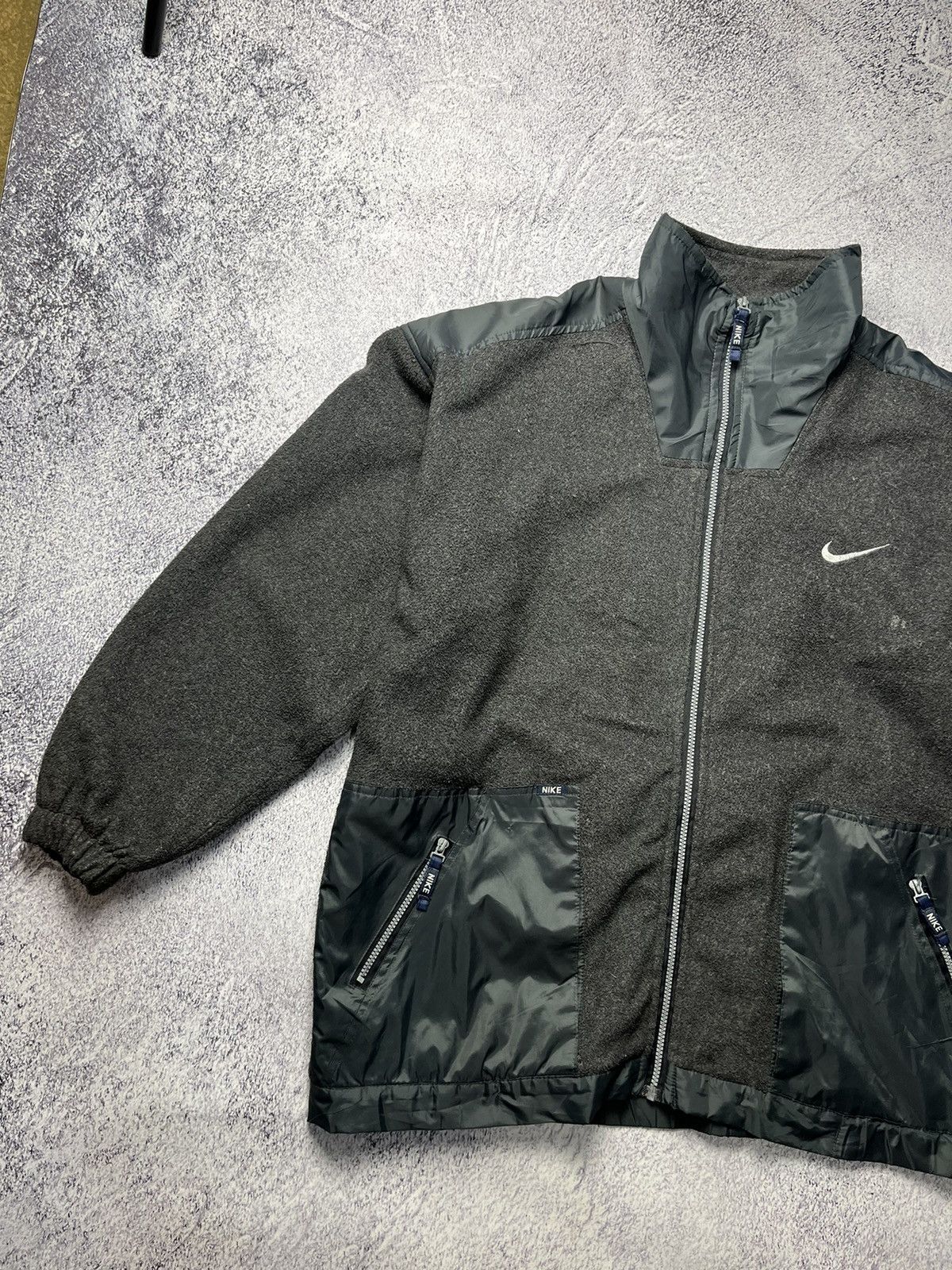 Nike Vintage Nike Zoom Fleece Jacket Baggy styles 90's Y2K Size US XXL / EU 58 / 5 - 2 Thumbnail