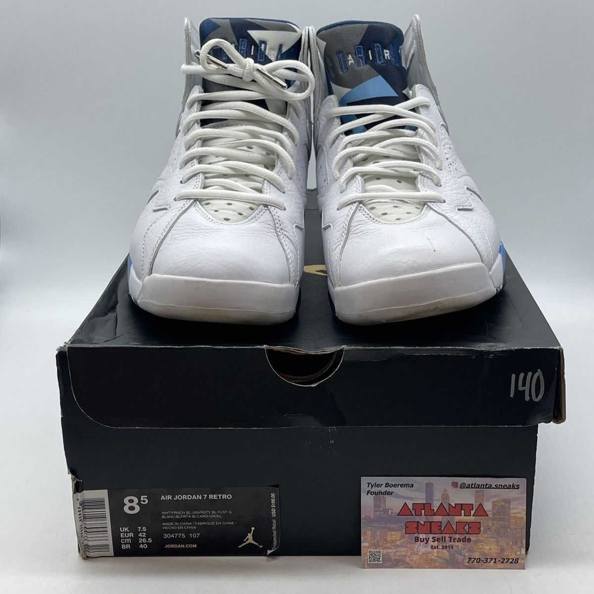 Jordan Brand Air Jordan 7 French blue Size US 8.5 / EU 41-42 - 2 Thumbnail