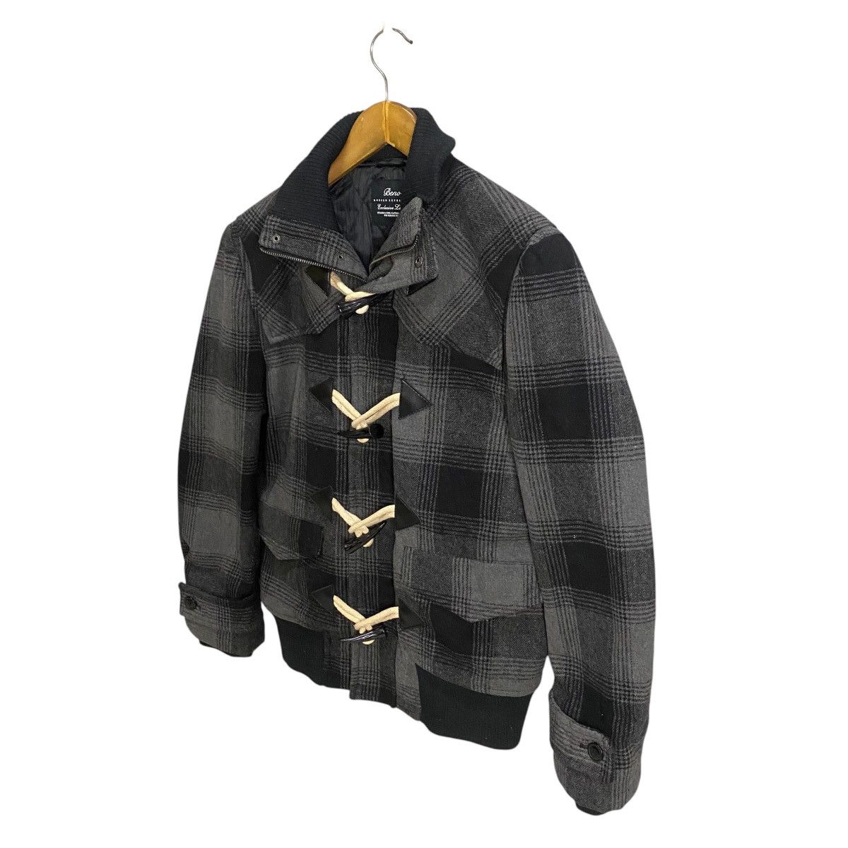 Japanese Brand Beno Plaid Duffle coat Size US M / EU 48-50 / 2 - 3 Thumbnail