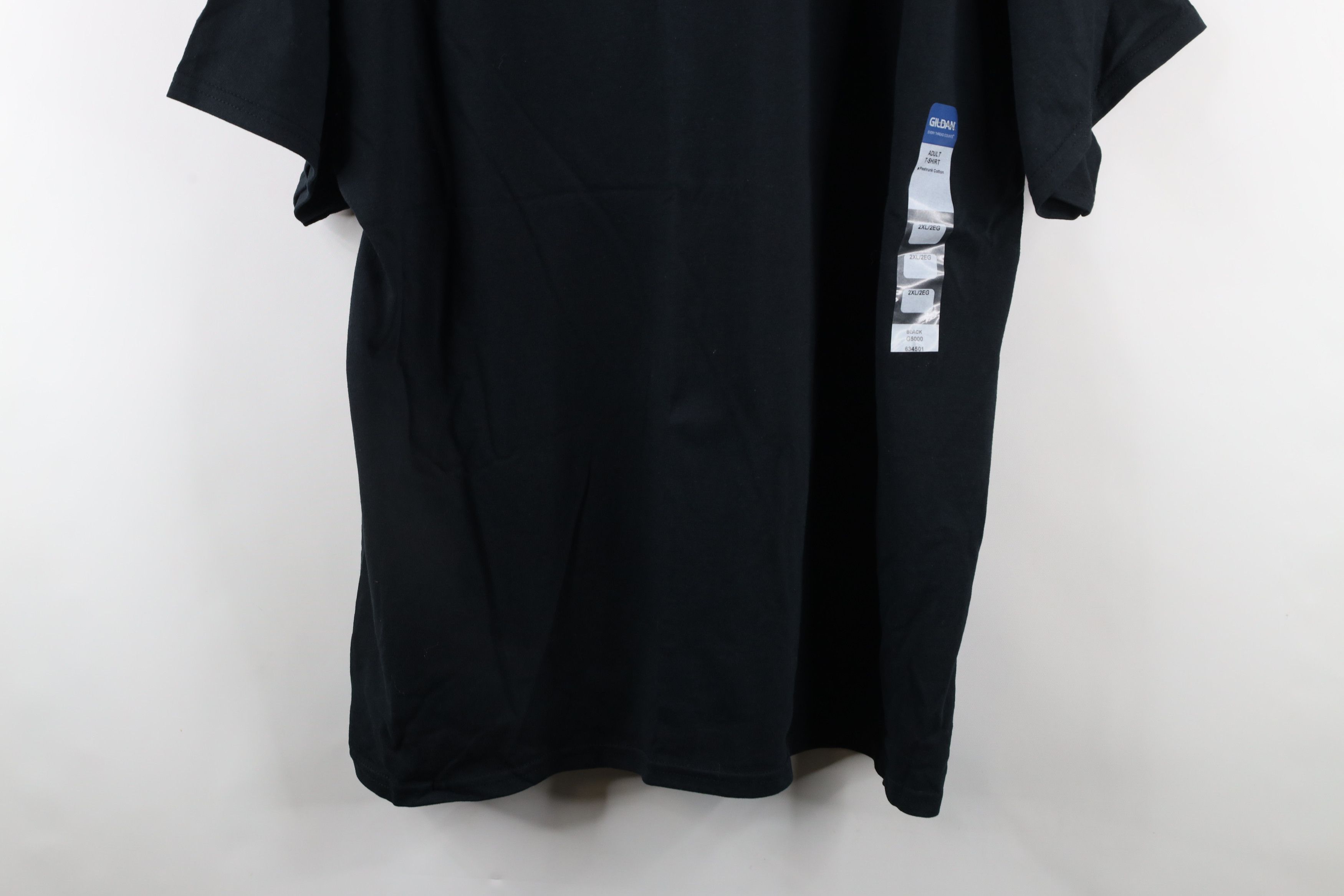 Vintage Deadstock Vintage Y2K Short Sleeve T-Shirt Black Cotton Size US XXL / EU 58 / 5 - 3 Thumbnail