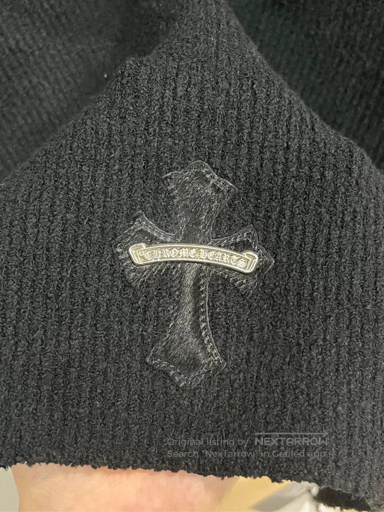 Chrome Hearts chrome hearts black knit sweater with cross. Size US XS / EU 42 / 0 - 4 Thumbnail