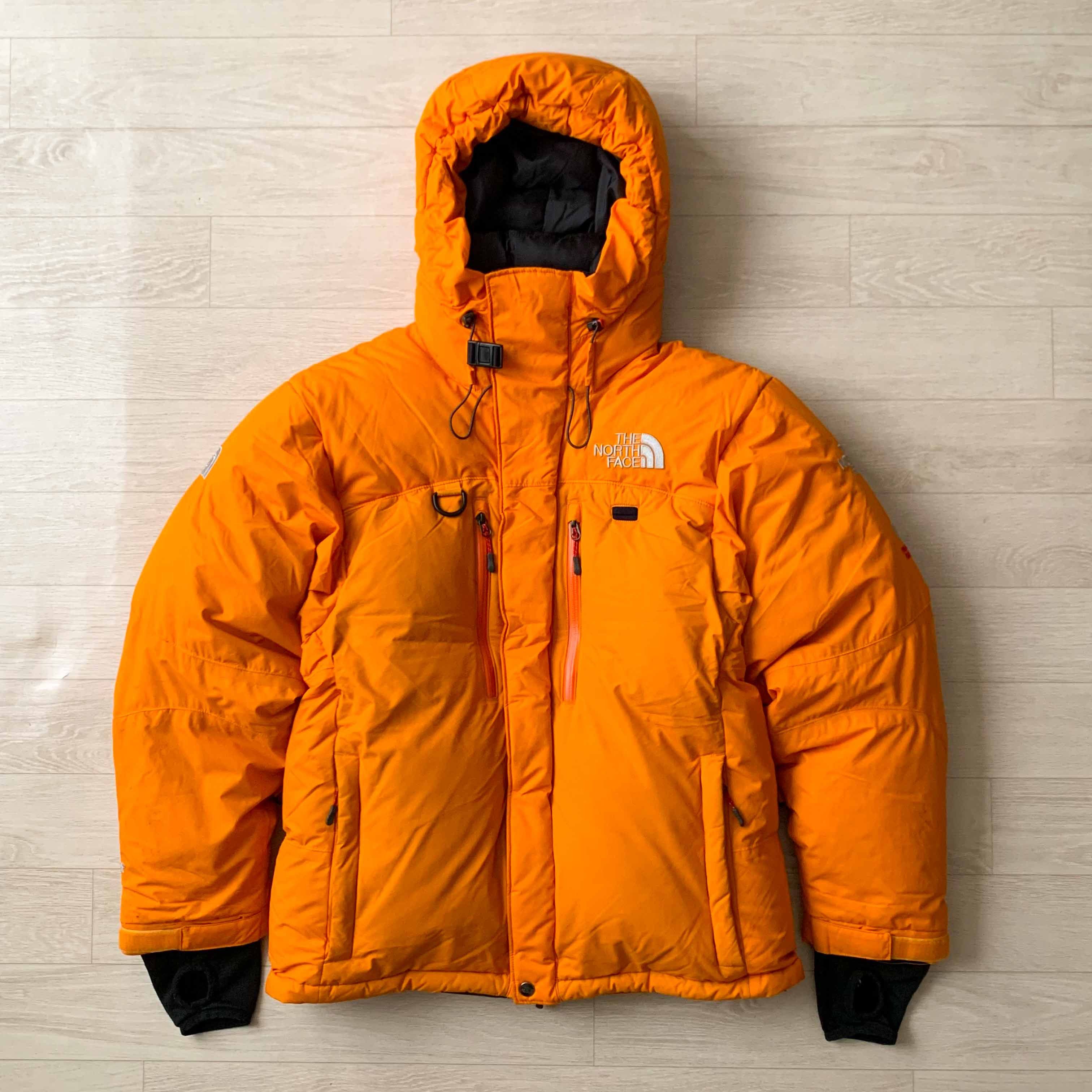 image of The North Face 800 Himalayan Puffer Jacket in Orange, Men's (Size Small)