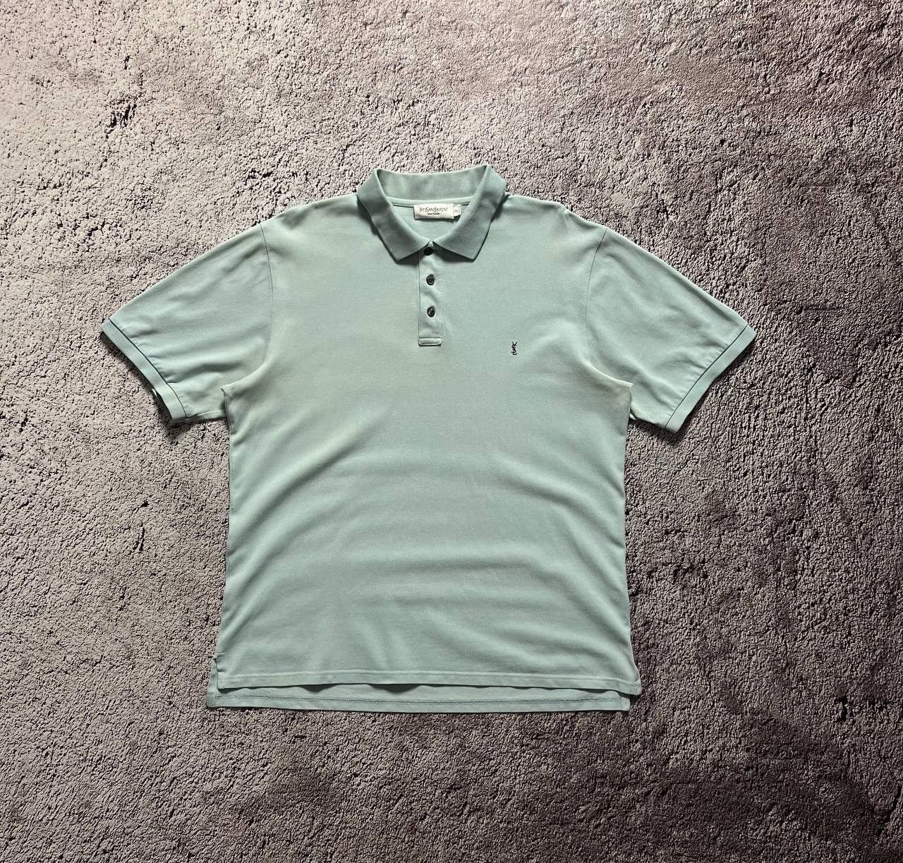 Vintage × Yves Saint Laurent Yves Saint Laurent Men's T-Shirt Polo Size XL Size US XL / EU 56 / 4 - 1 Thumbnail