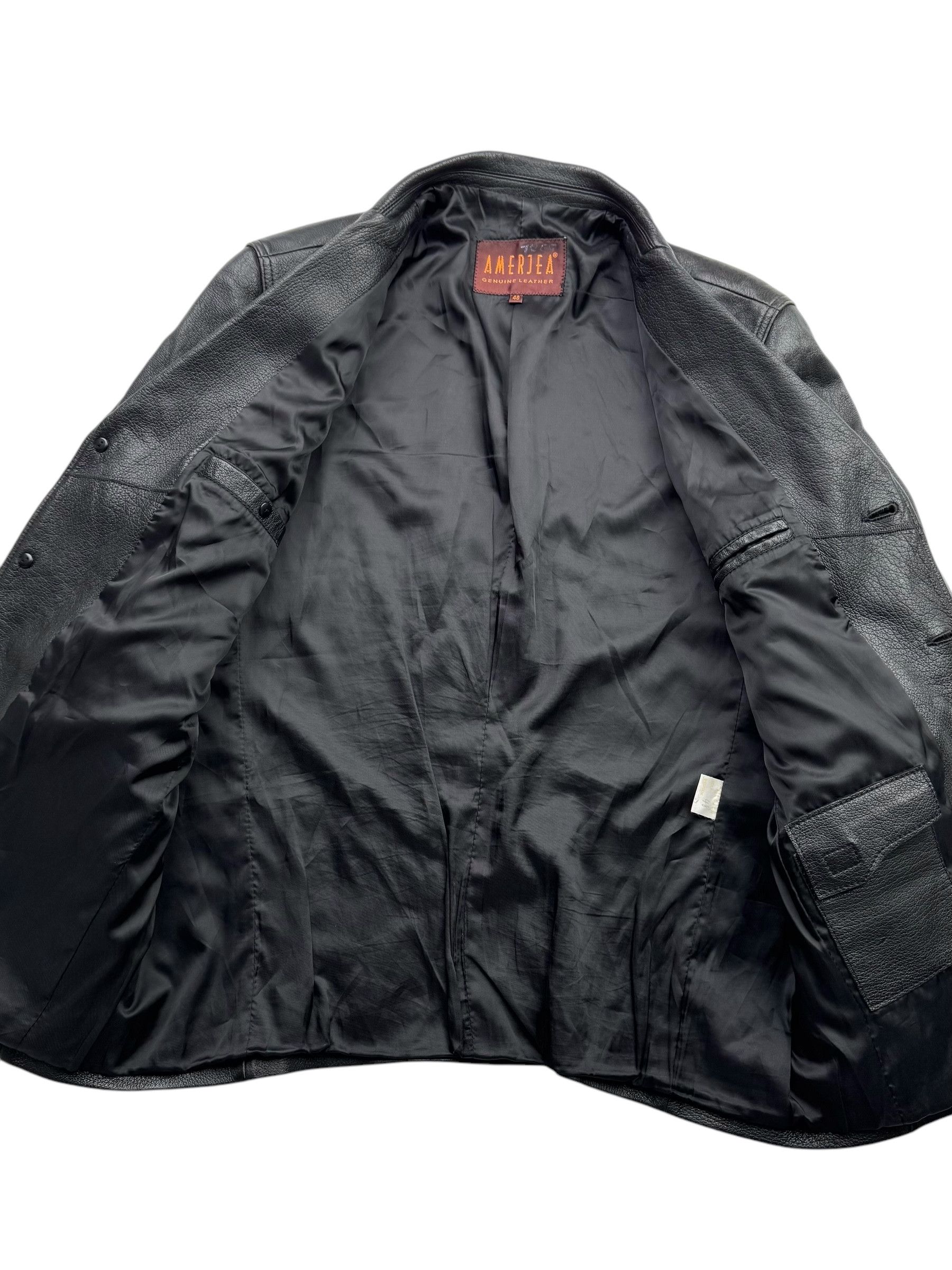 Japanese Brand Vintage Leather Blazer Jacket W124(V9) Size US M / EU 48-50 / 2 - 5 Thumbnail