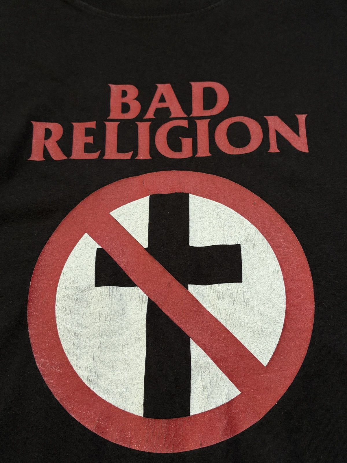 Vintage Vintage Bad Religion Crossbuster Tee Stedman Black L Size US L / EU 52-54 / 3 - 3 Thumbnail