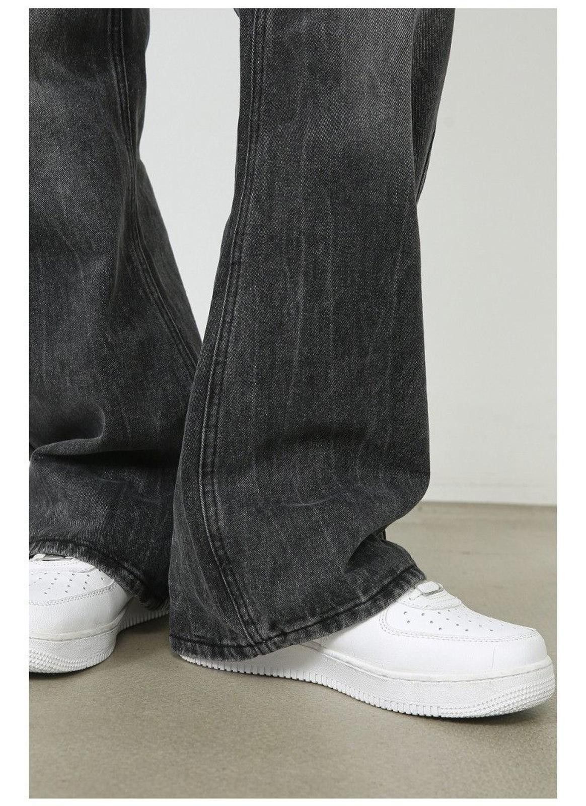 Jean Gray Stacked Denim Jeans Size US 32 / EU 48 - 7 Thumbnail