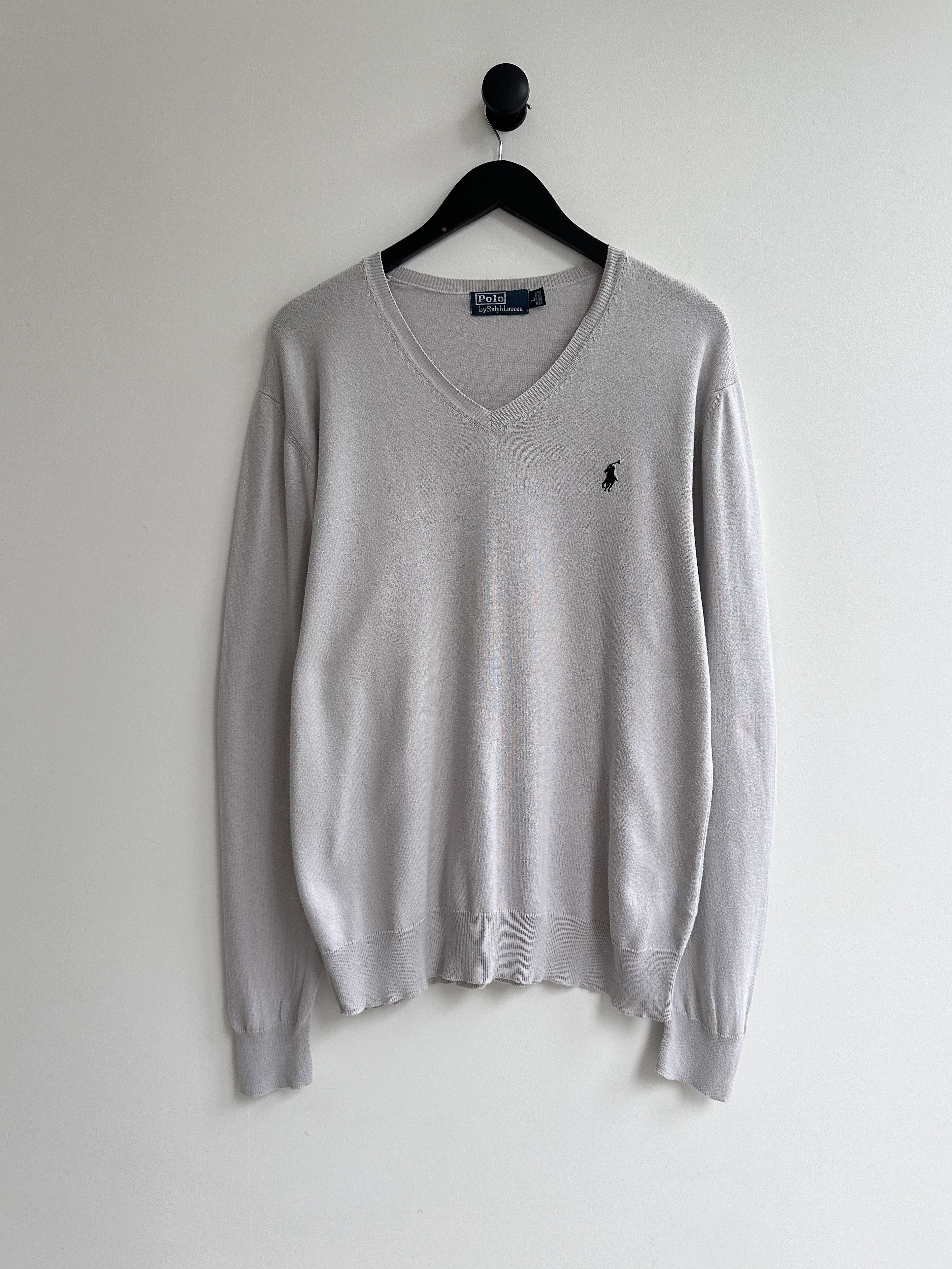 Polo Ralph Lauren Polo Ralph Lauren V Neck Jumper Sweater Pullover Size US L / EU 52-54 / 3 - 1 Thumbnail