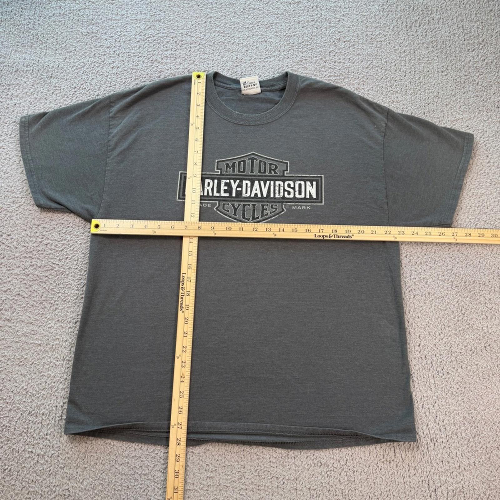 Harley Davidson Vintage Harley Davidson Lynchburg Tennessee Motorcycle Tee Size US XL / EU 56 / 4 - 3 Thumbnail