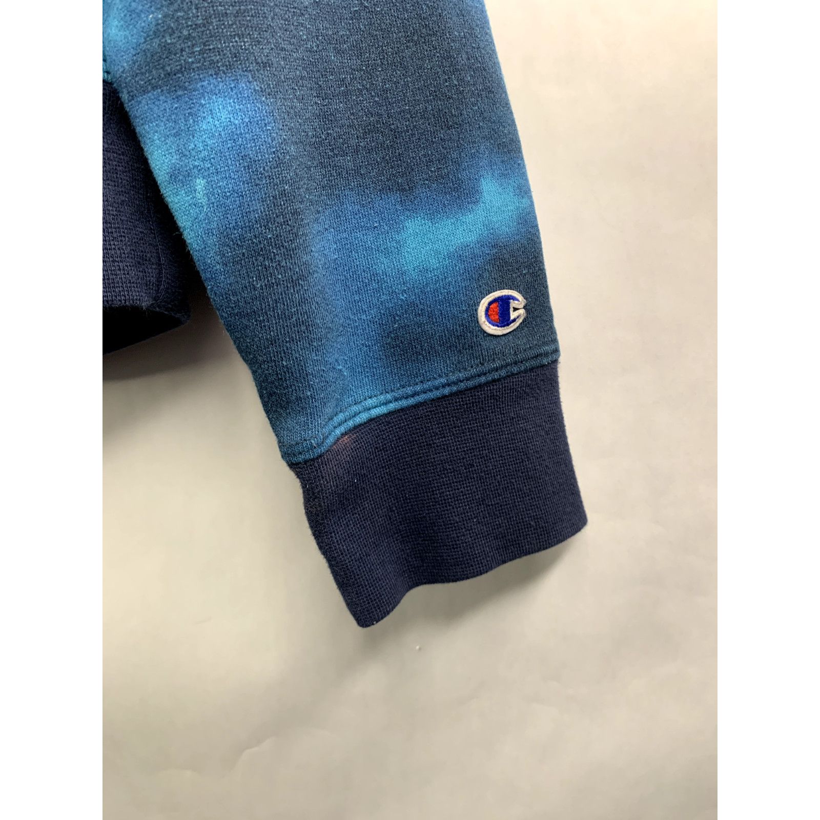 Champion Champion Tie Dye Blue Hoodie Small Blue Long Sleeve Pullover Size US S / EU 44-46 / 1 - 6 Thumbnail