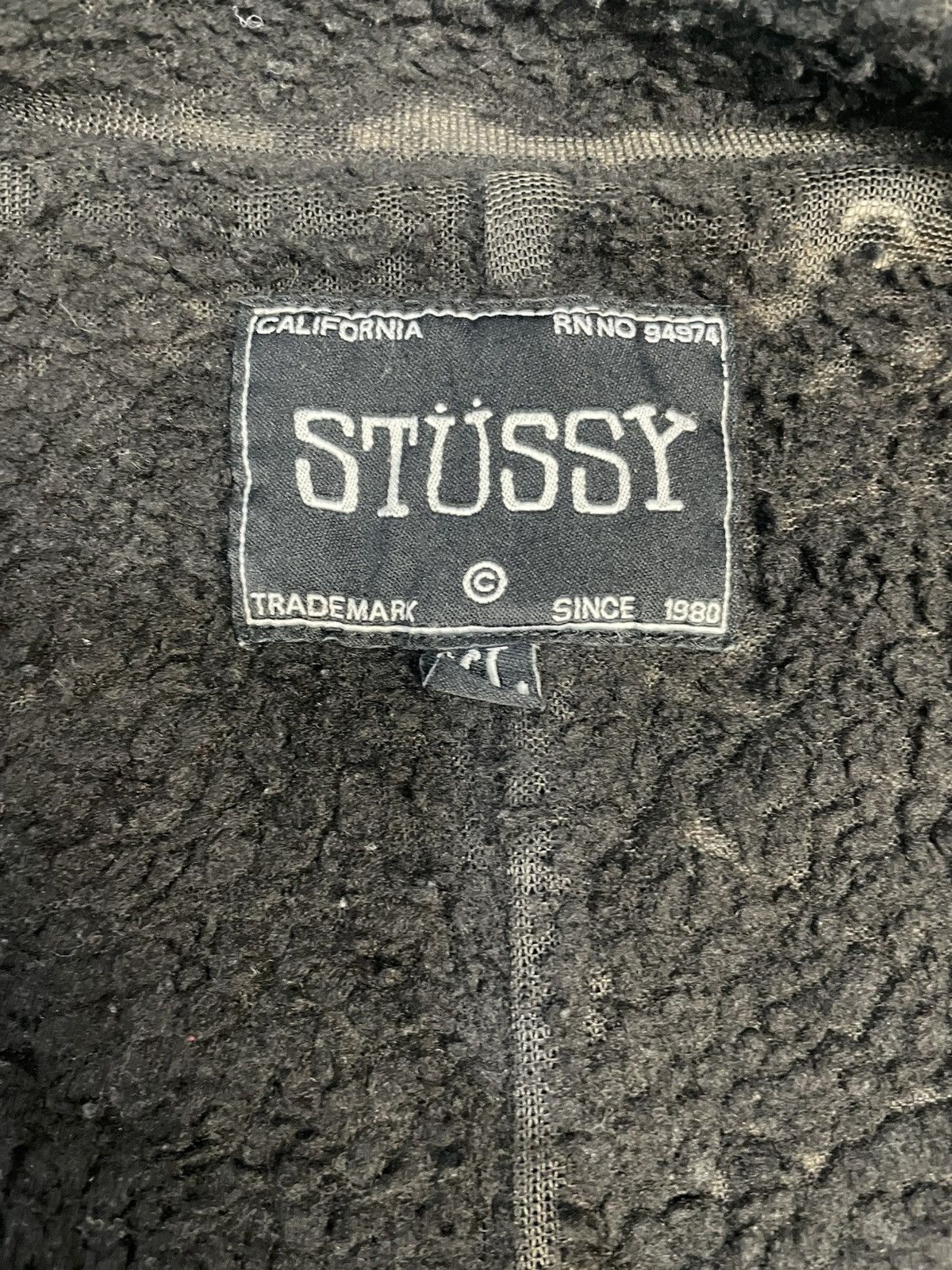 Stussy Vintage Stussy Sherpa Linen Distressed Jacket Size US XL / EU 56 / 4 - 10 Thumbnail