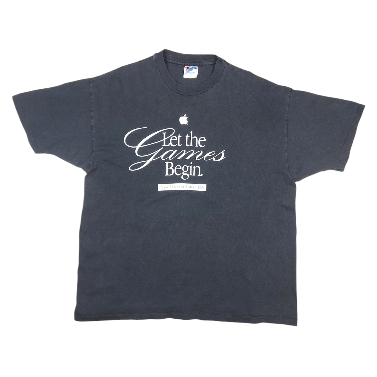 Apple × Vintage Vintage 90s Apple Inc Let The Games Begin TEE Size US XL / EU 56 / 4 - 1 Thumbnail