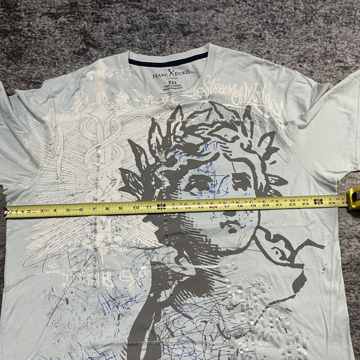 Marc Ecko VINTAGE Y2K MARC ECKO CUT & SEW GRUNGE SKATER T SHIRT XXL Size US XXL / EU 58 / 5 - 5 Thumbnail