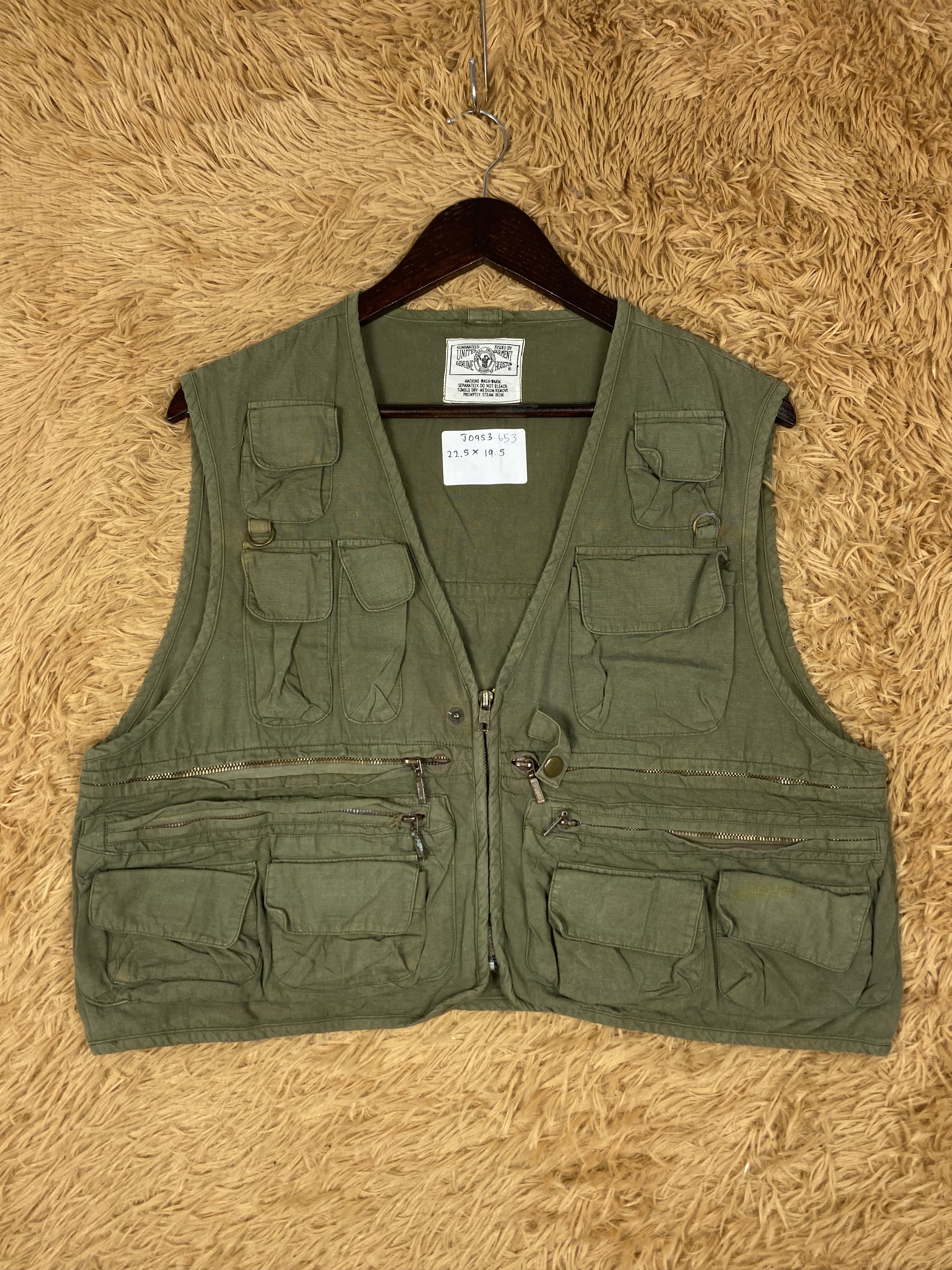 Vintage Vintage Geniune Houston Mulitpocket Vest DJ0653 Size US L / EU 52-54 / 3 - 1 Thumbnail