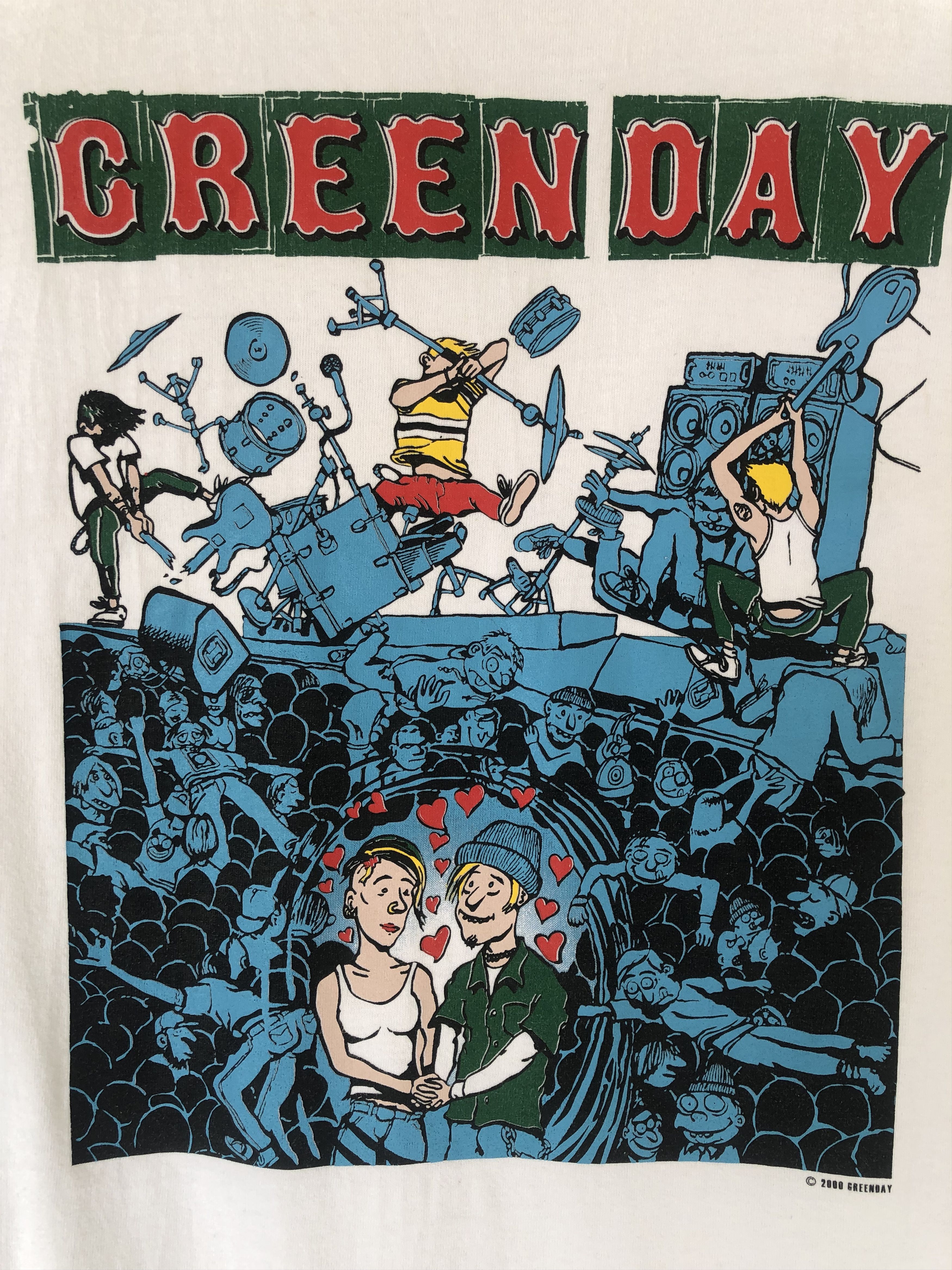 Band Tees Vintage GREEN DAY Punk Rock Band Tee Size US L / EU 52-54 / 3 - 3 Thumbnail