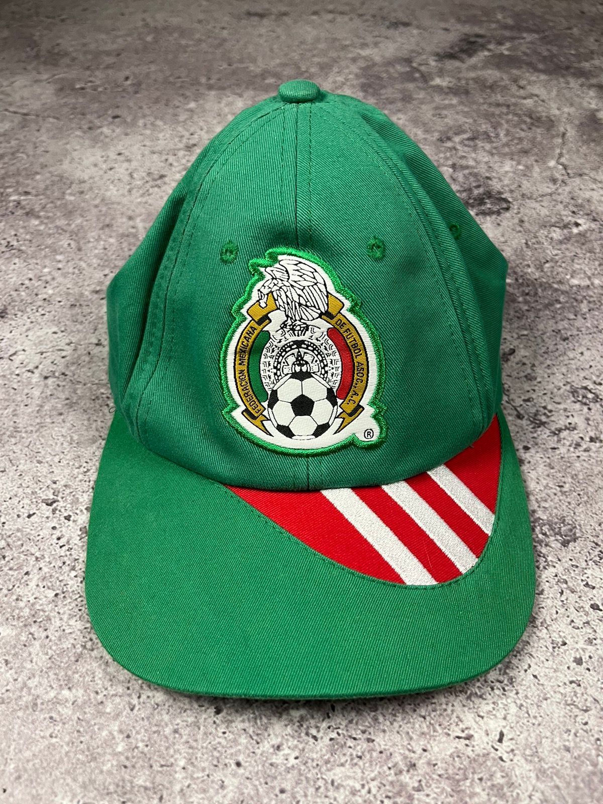 Pre-owned Adidas X Vintage Cap Adidas Mexico Vintage Football 90's In Red