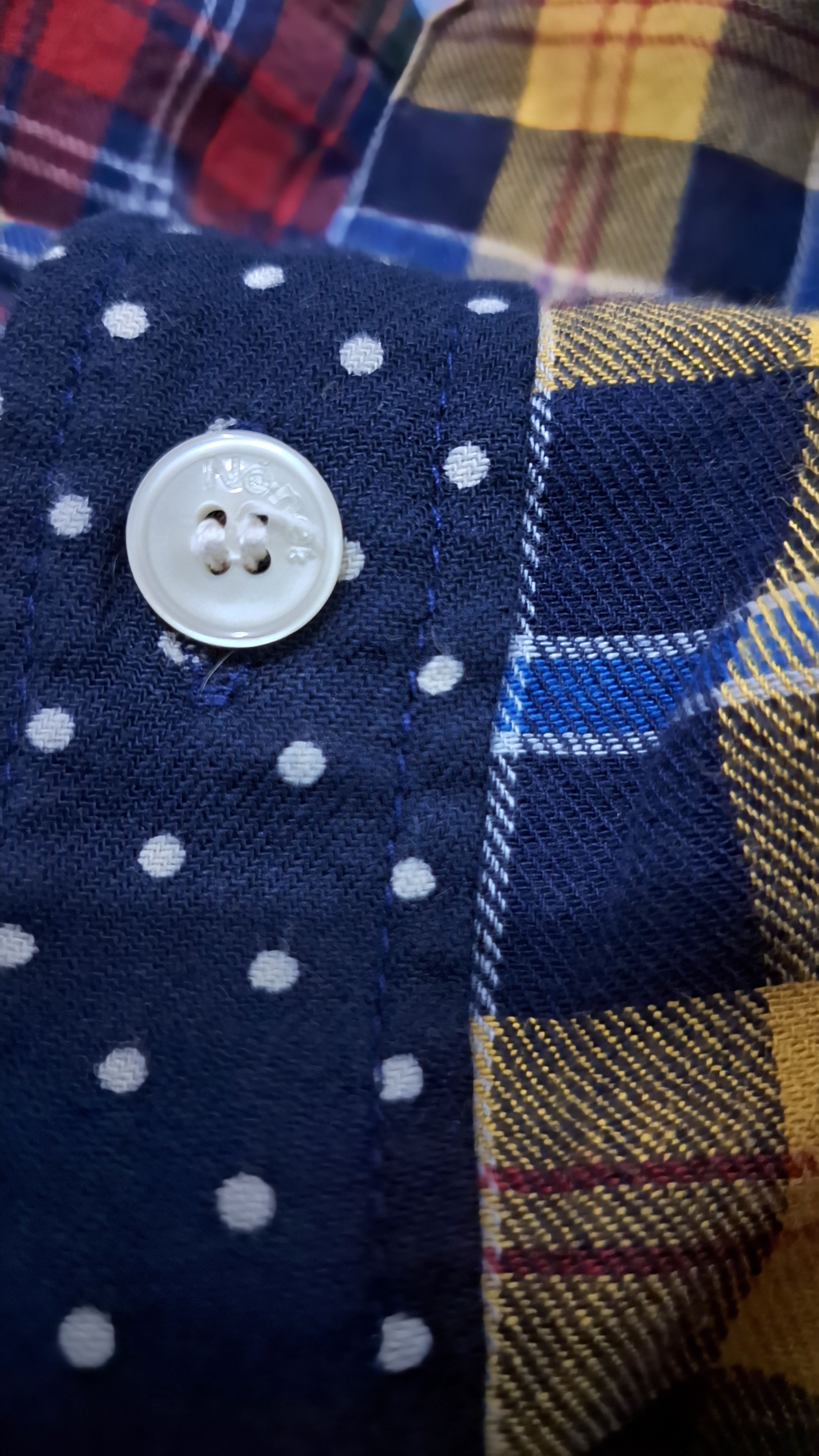 Ne-Net Ne-net issey miyake multicolor patchwork plaid flannel shirt Size US M / EU 48-50 / 2 - 5 Thumbnail