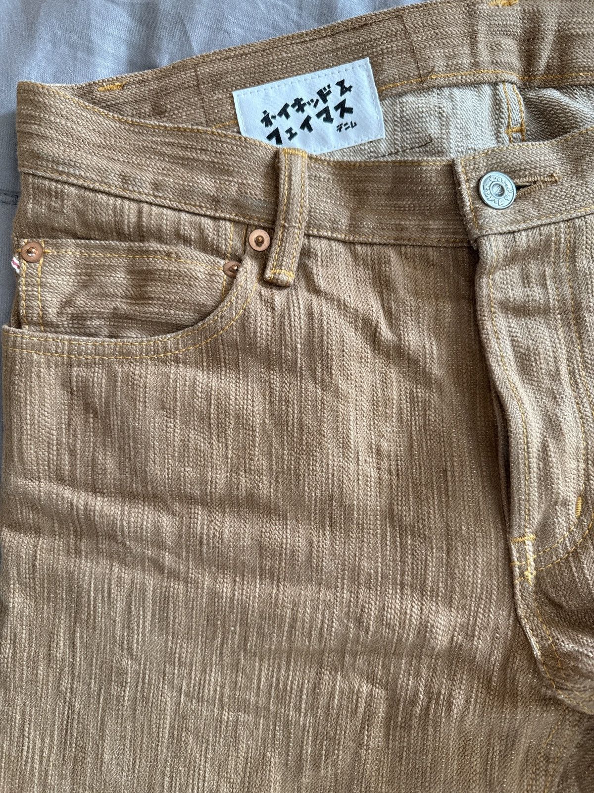 Naked & Famous Naked & Famous Tokushima Hand Dyed Kakishibu Super Guy Size US 32 / EU 48 - 4 Thumbnail