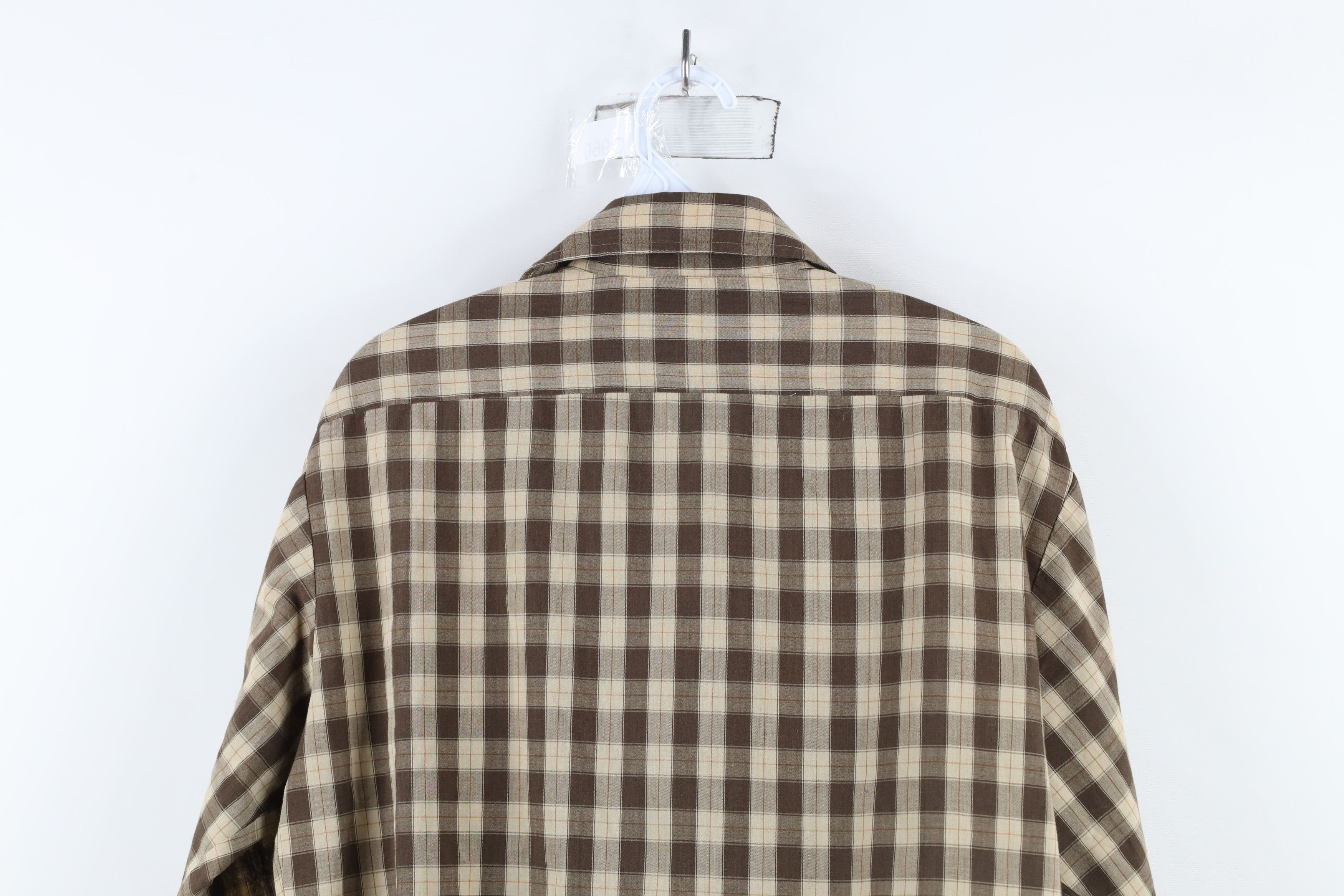 Vintage Vintage 70s Streetwear Checkered Plaid Collared Button Shirt Size US M / EU 48-50 / 2 - 7 Thumbnail
