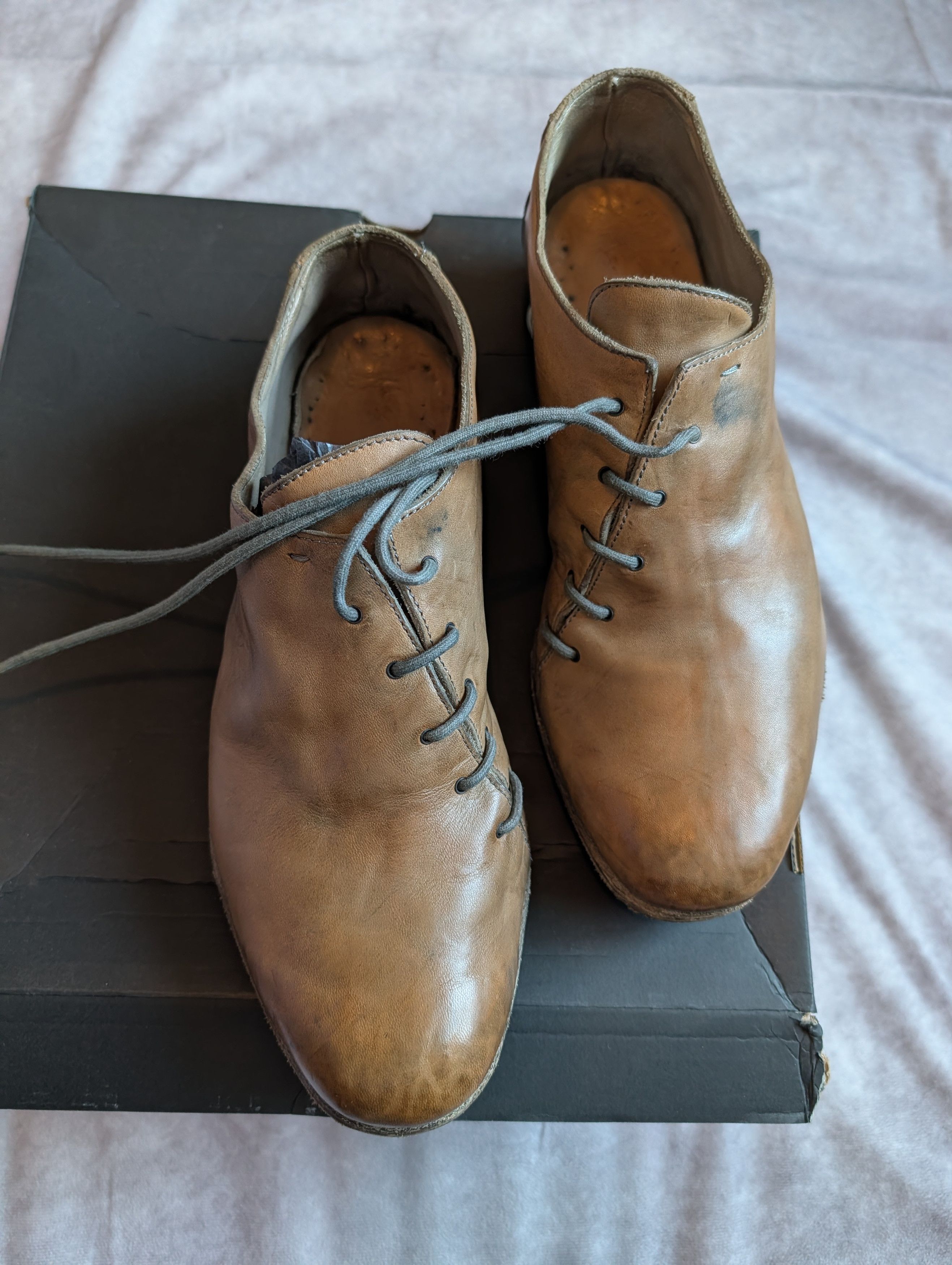 Devoa hoof heel horse leather derby Size US 9 / EU 42 - 2 Thumbnail