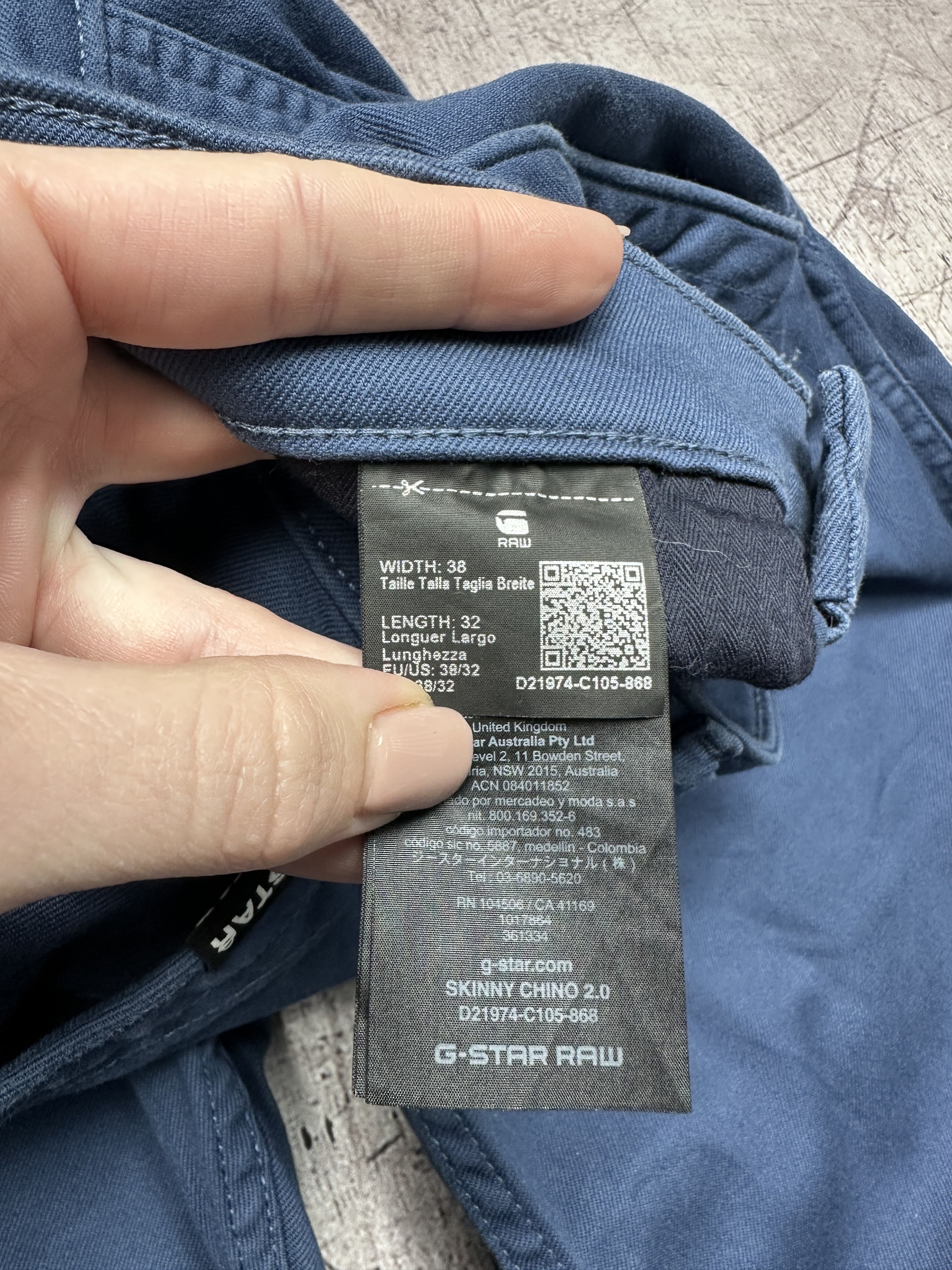G-Star G Star Raw Mens Skinny Chino 2.0 Pants Size US 38 / EU 54 - 5 Thumbnail