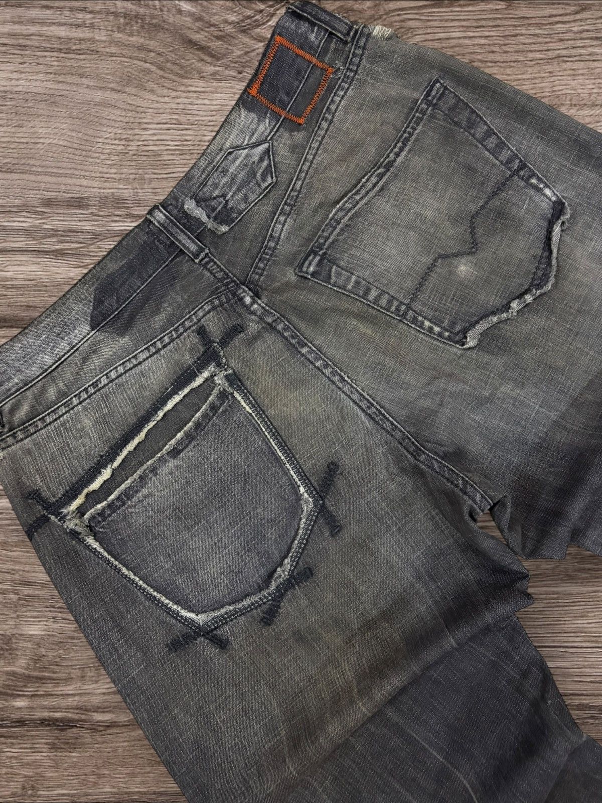 Hugo Boss Vtg BOSS by Hugo Boss Grunge Destroyed Jeans Size US 33 - 7 Thumbnail