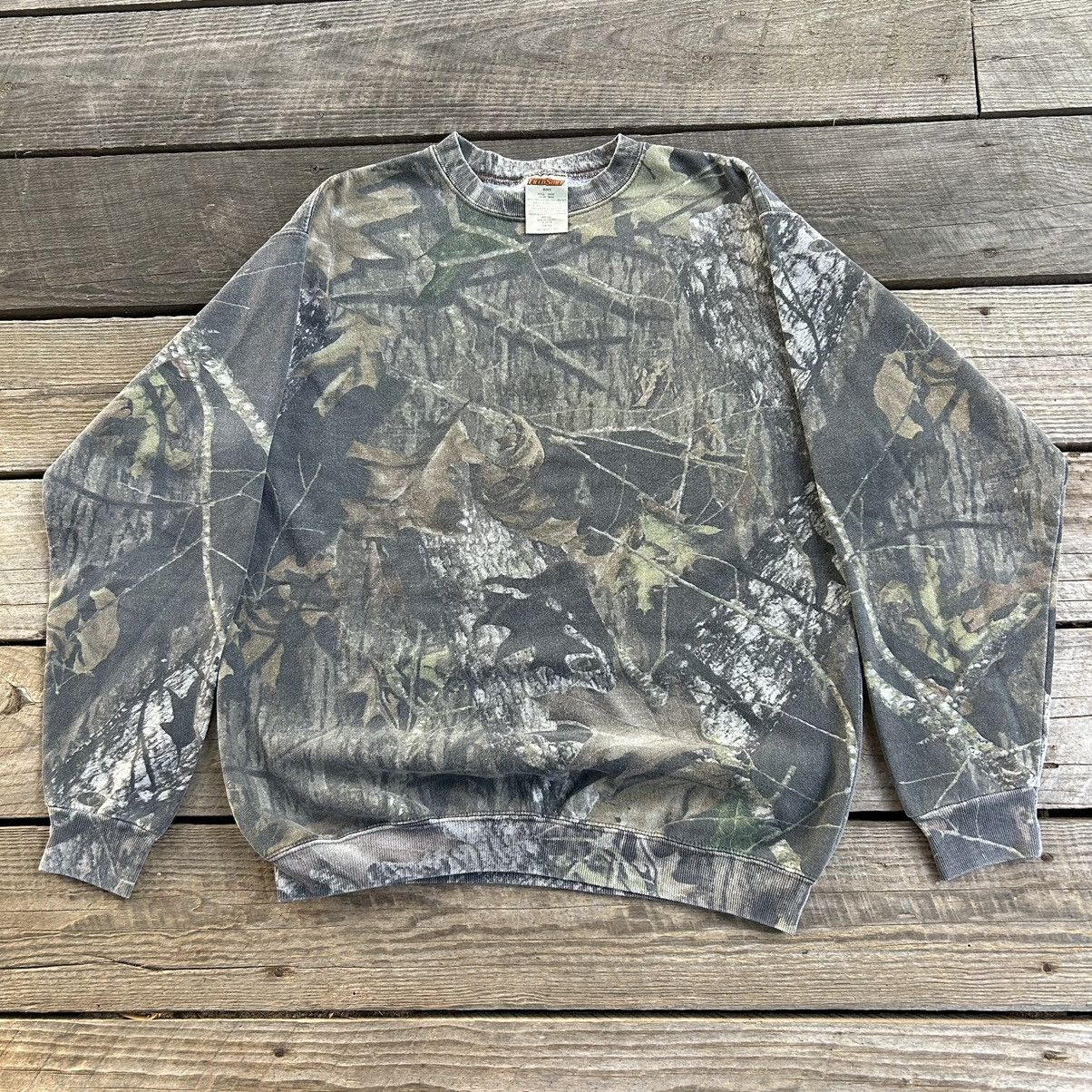 Vintage Vintage Mossy Oak Tree Camo Blank Crewneck Sweatshirt Grailed