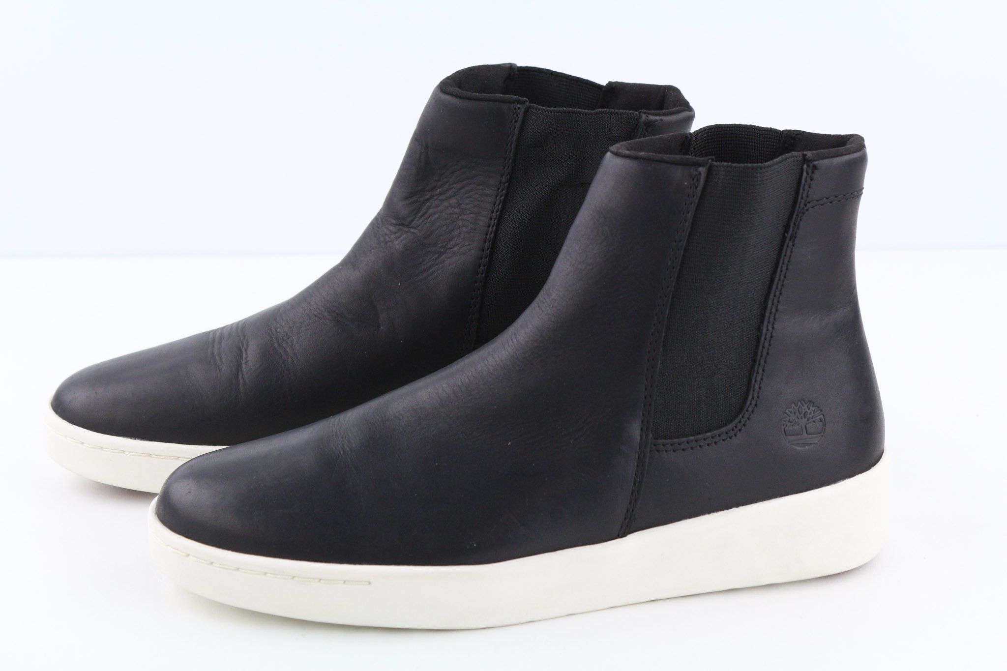 Timberland A2FUS UK7 Black Leather ReBOTL Amond 79850 Size US 9 / IT 39 - 2 Thumbnail